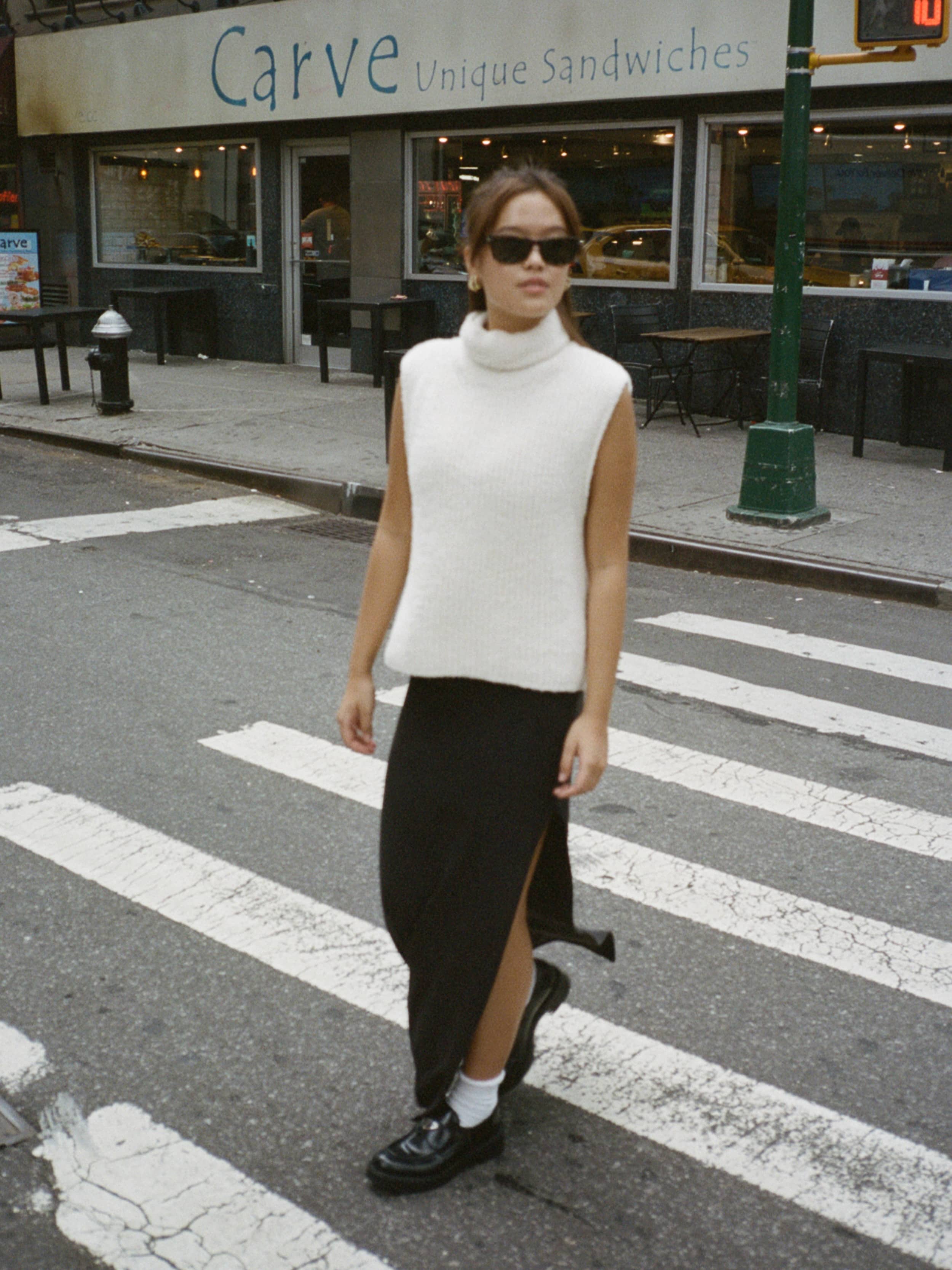 Turtleneck Top Cream - Cream | Djerf Avenue