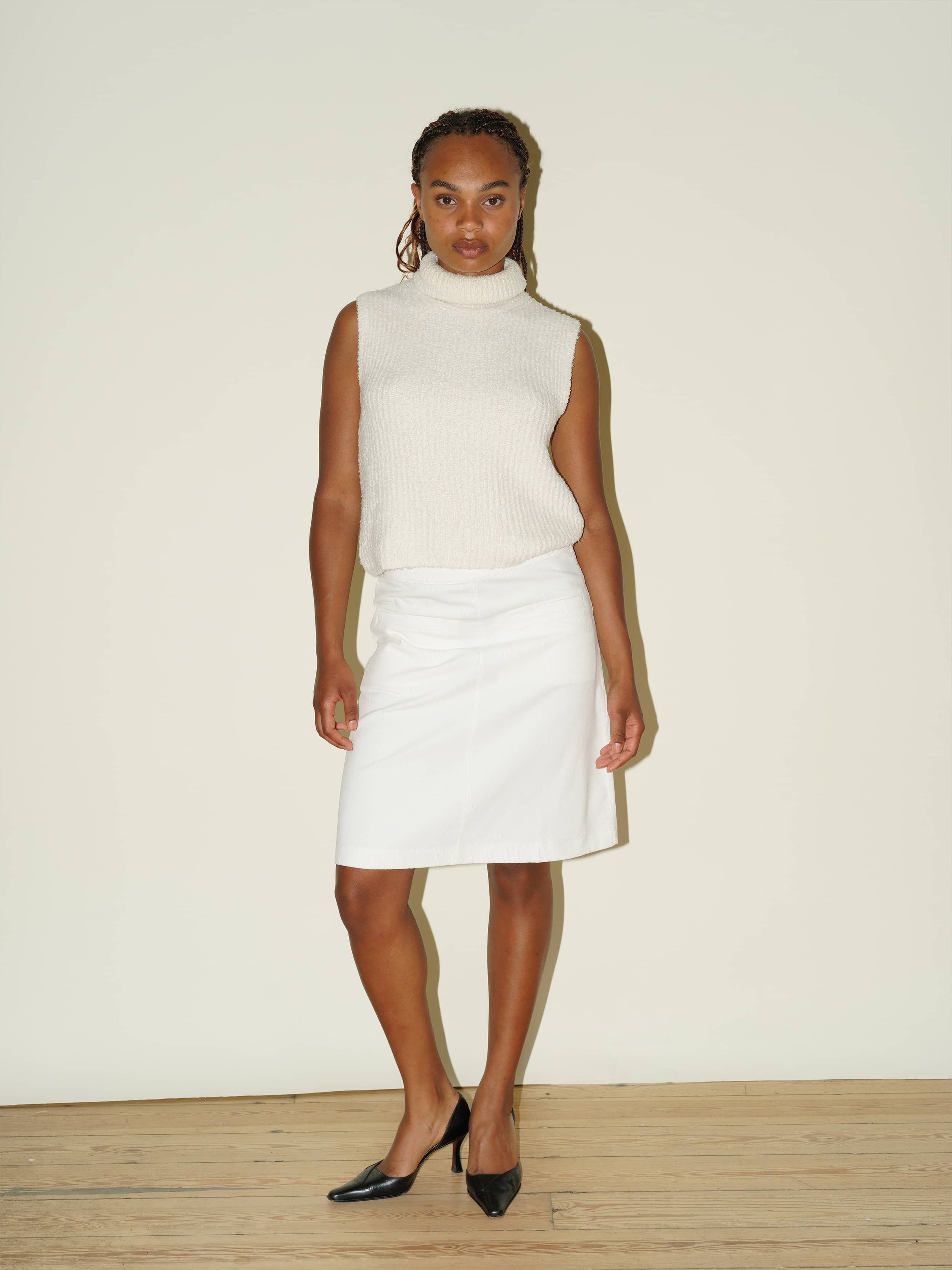 Turtleneck Top Cream - Cream | Djerf Avenue