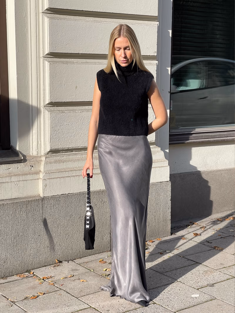 Turtleneck Top Black
