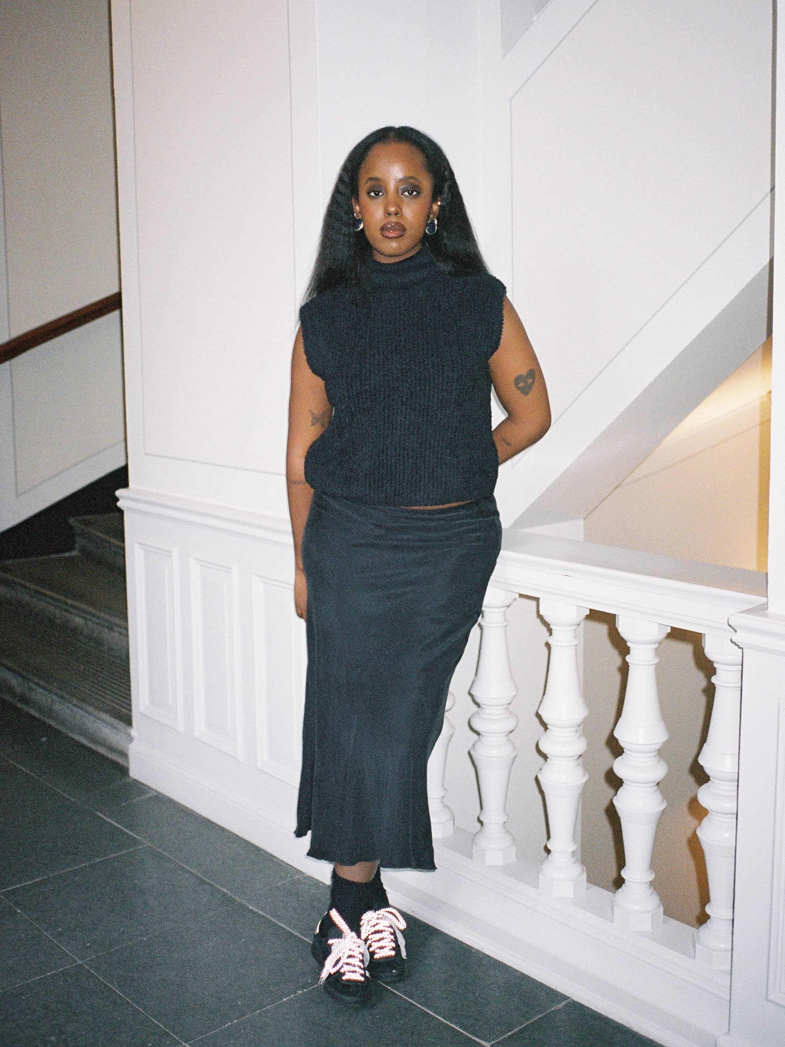 Turtleneck Top Black - Black | Djerf Avenue