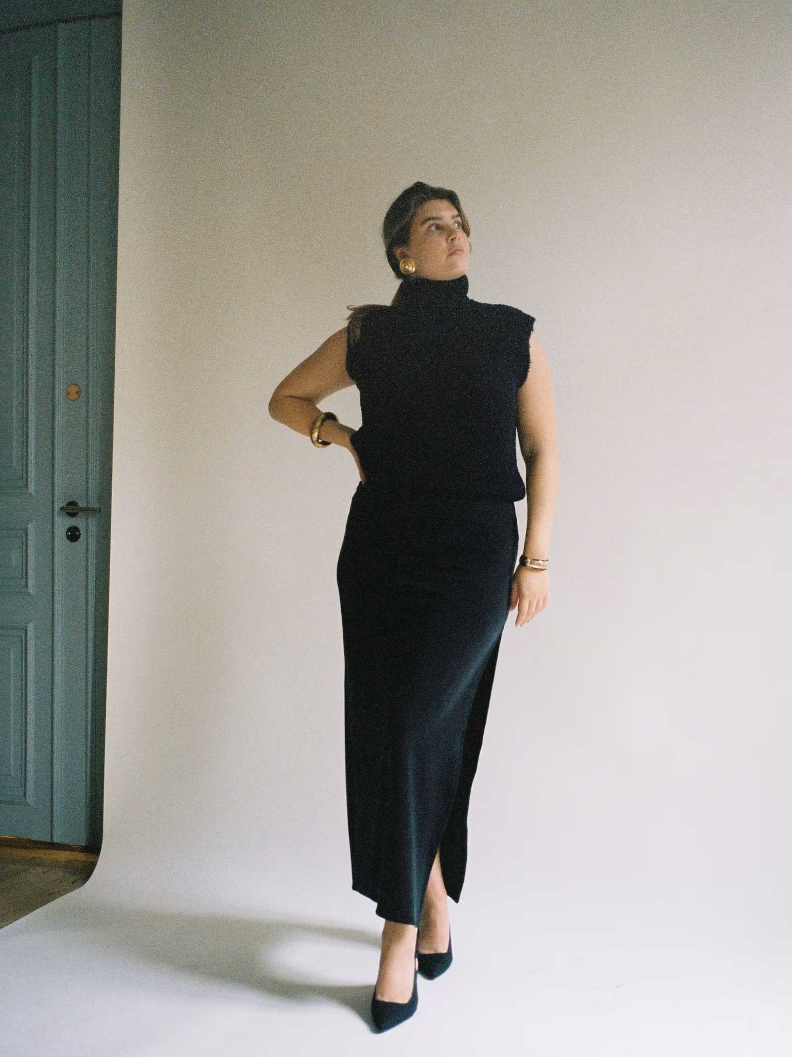 Turtleneck Top Black
