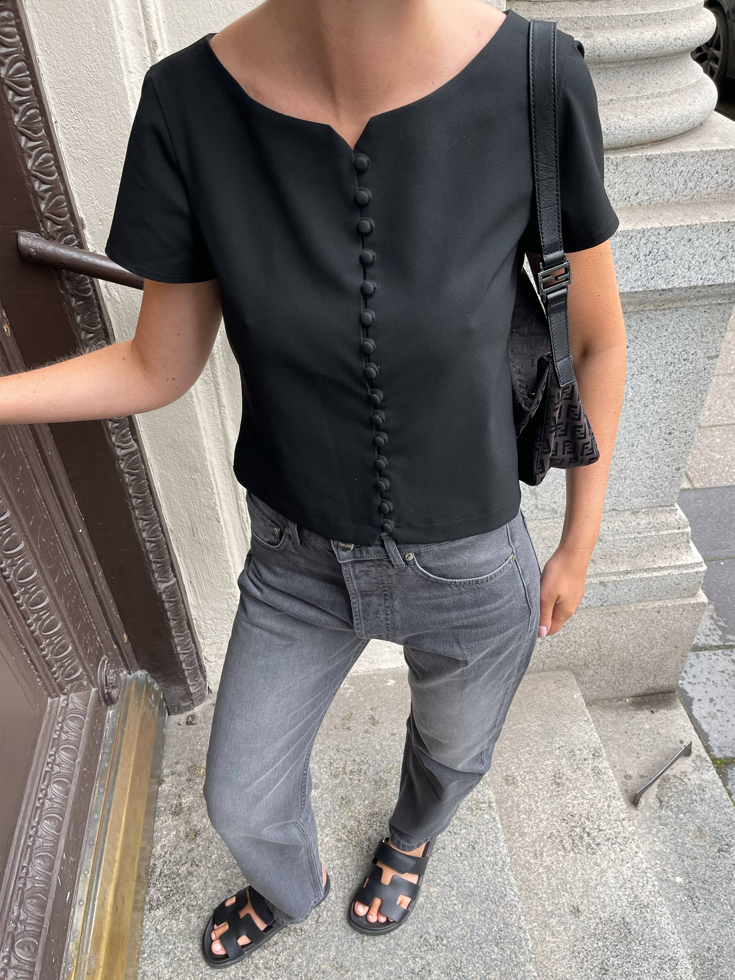 Day-to-day Top Black - Black | Djerf Avenue