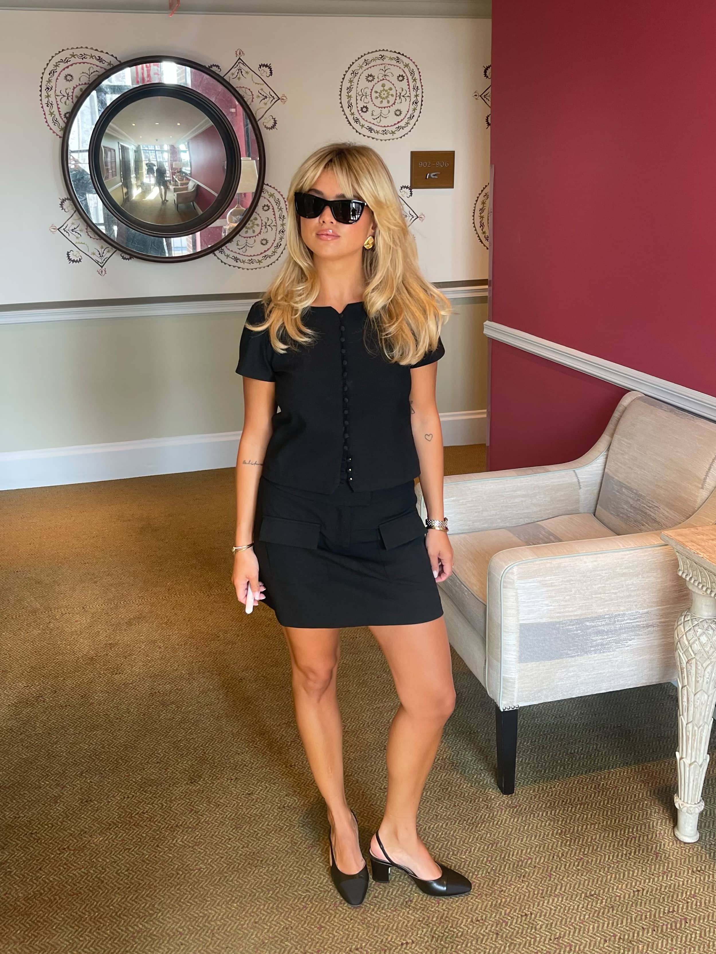 Z*様 Djerf Avenue トップス Day-to-day Top Black - Black | Djerf Avenue