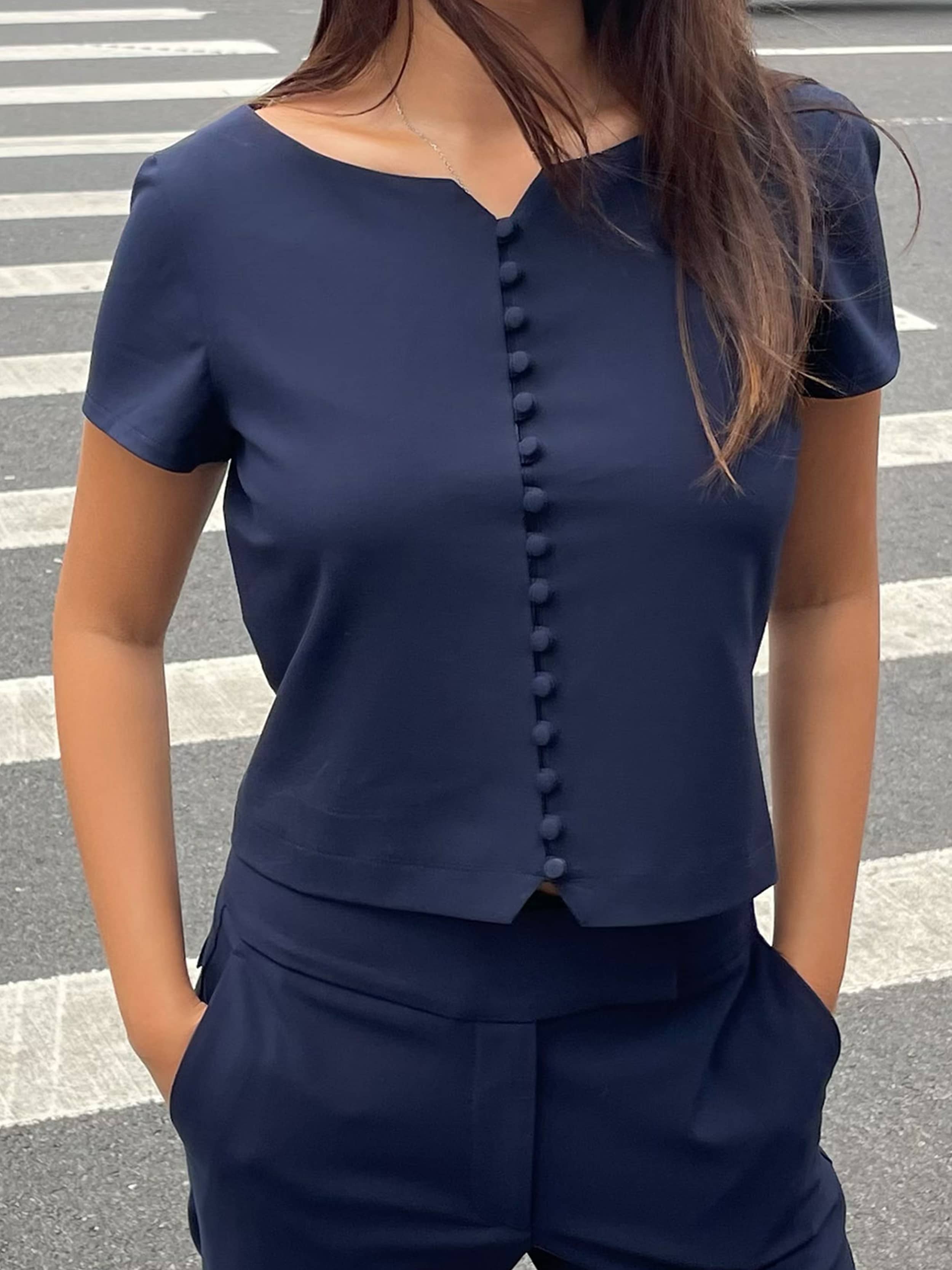 Z*様 Djerf Avenue トップス Day-to-day Top Black - Black | Djerf Avenue