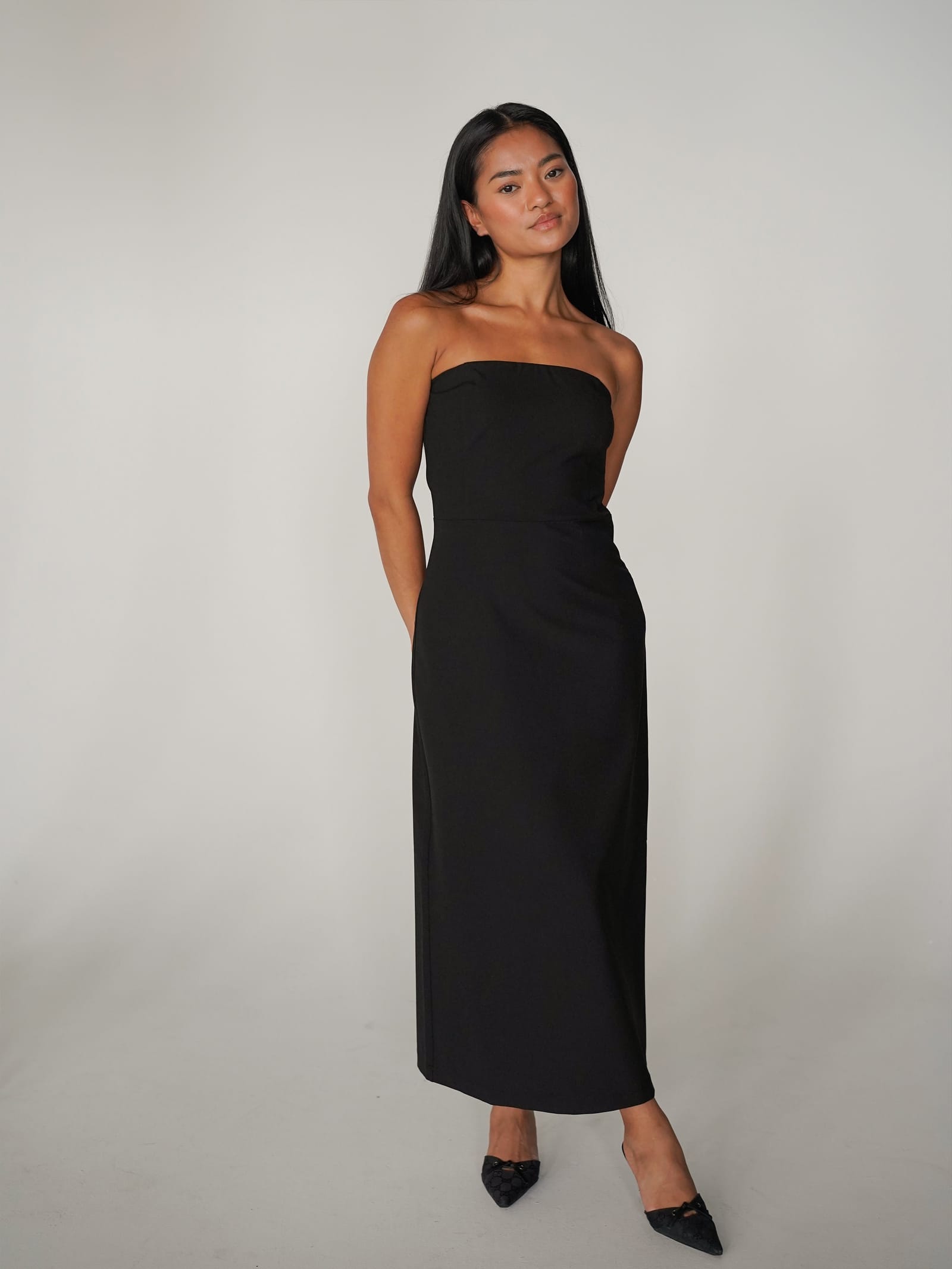 Midi Tube Dress Black