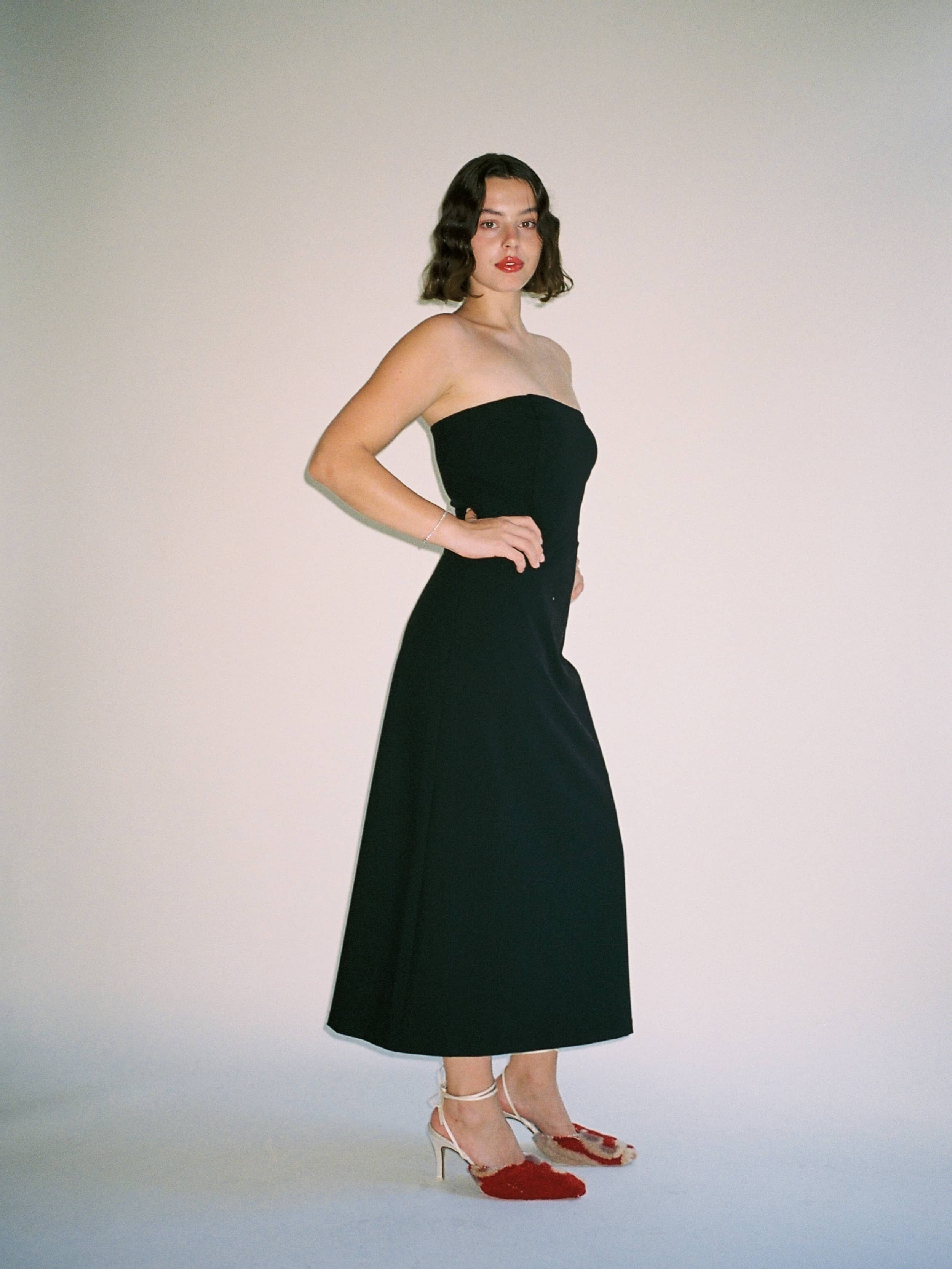 Midi Tube Dress Black | Djerf Avenue