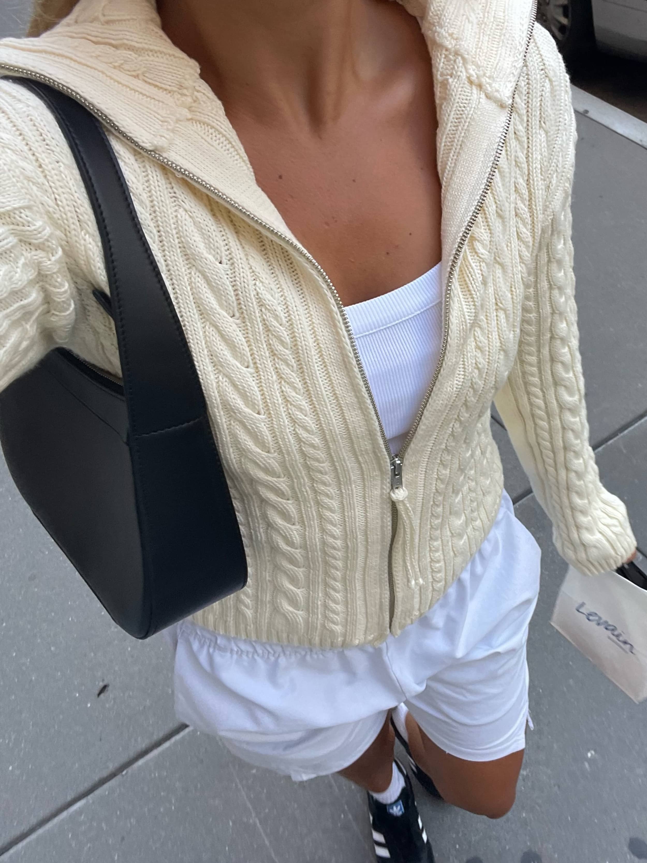 トップス PERVERZE Double Sheer Cardigan / Cream トップス PERVERZE Double Sheer Cardigan / Cream トップス PERVERZE