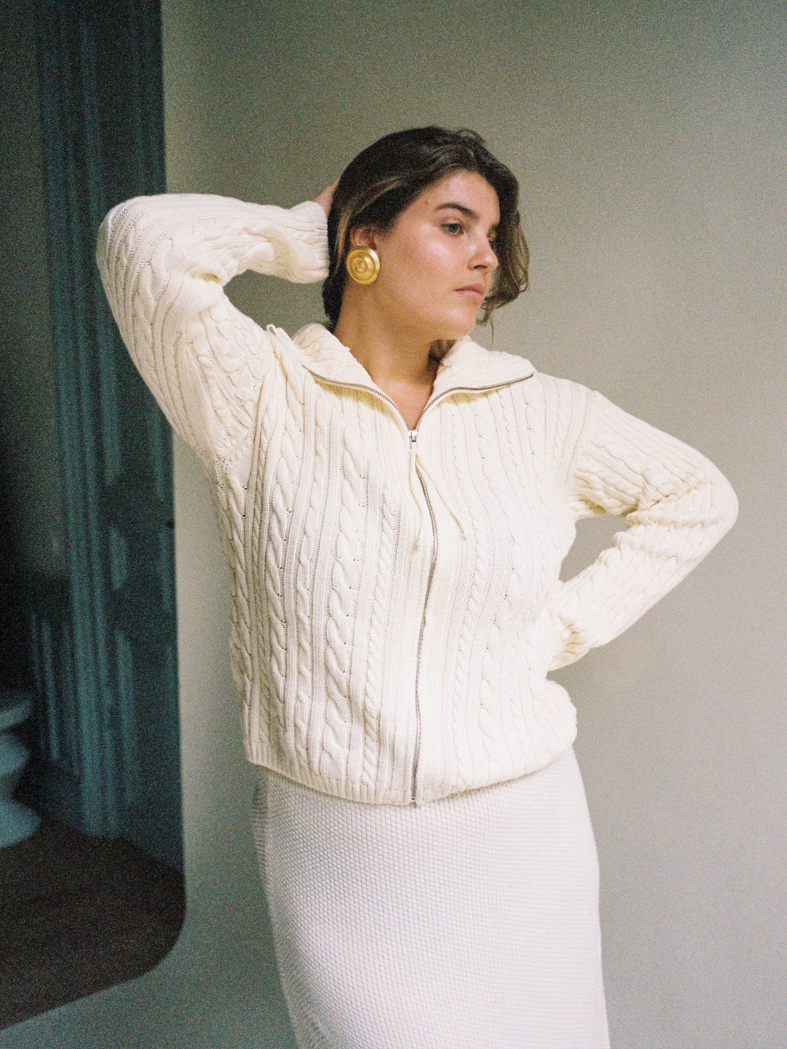 トップス FAF ANGEL RAGLAN KNIT CARDIGAN(ECRU) トップス FAF ANGEL RAGLAN KNIT CARDIGAN(ECRU) No Nonsense Cardigan