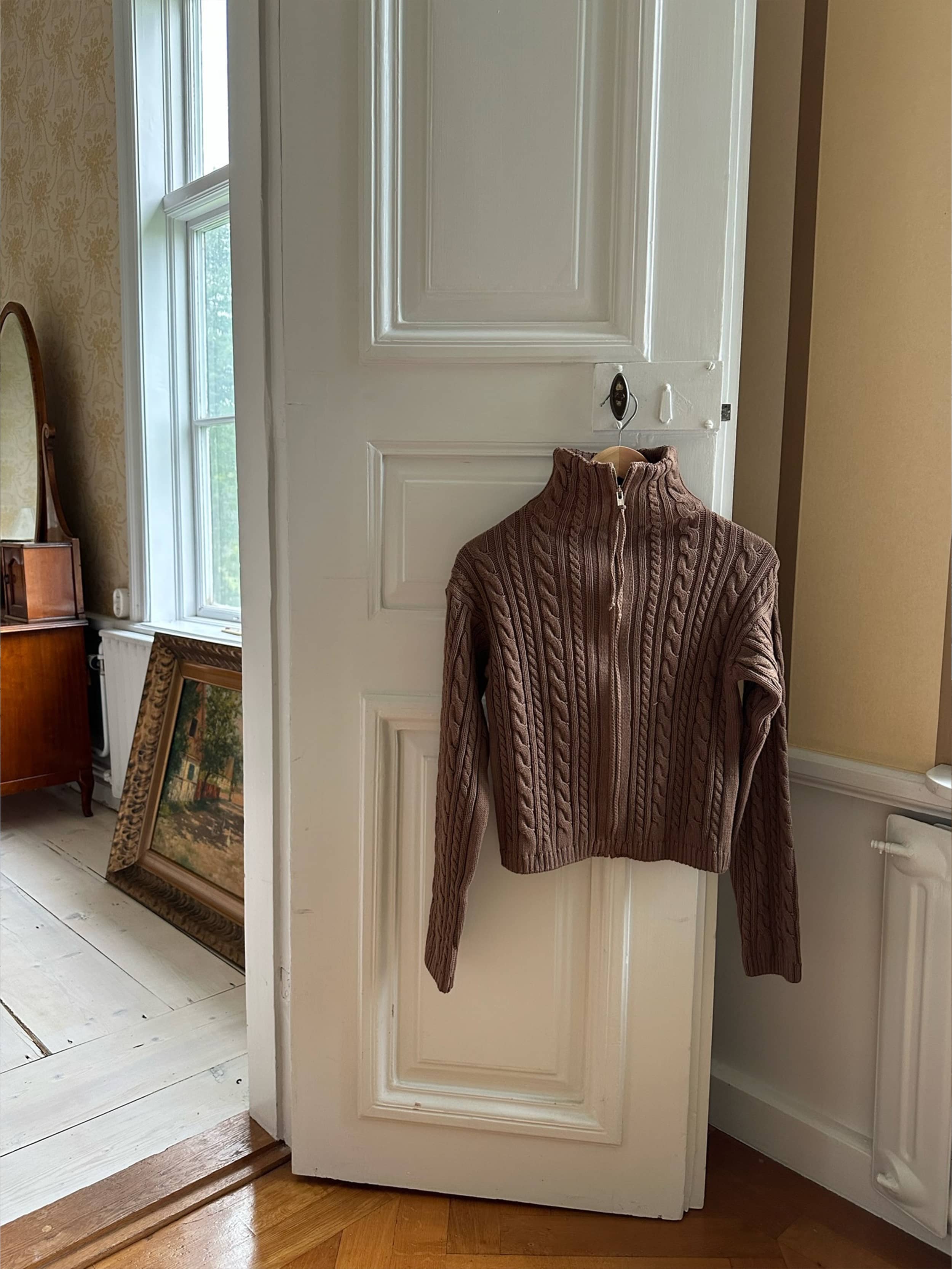 Ready Set Go Cardigan Brown - Brown | Djerf Avenue