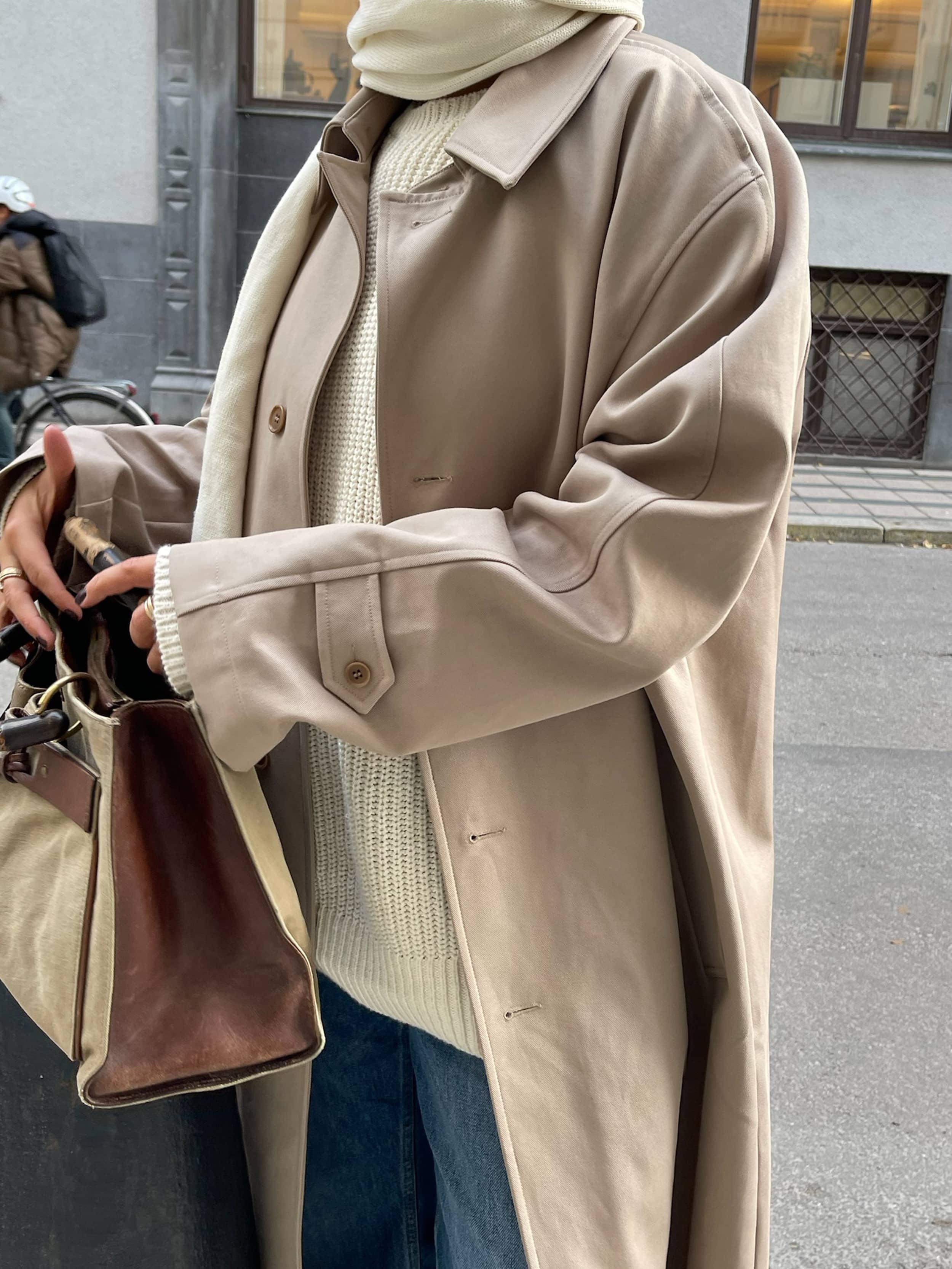 Trench Coat Sand - Sand | Djerf Avenue