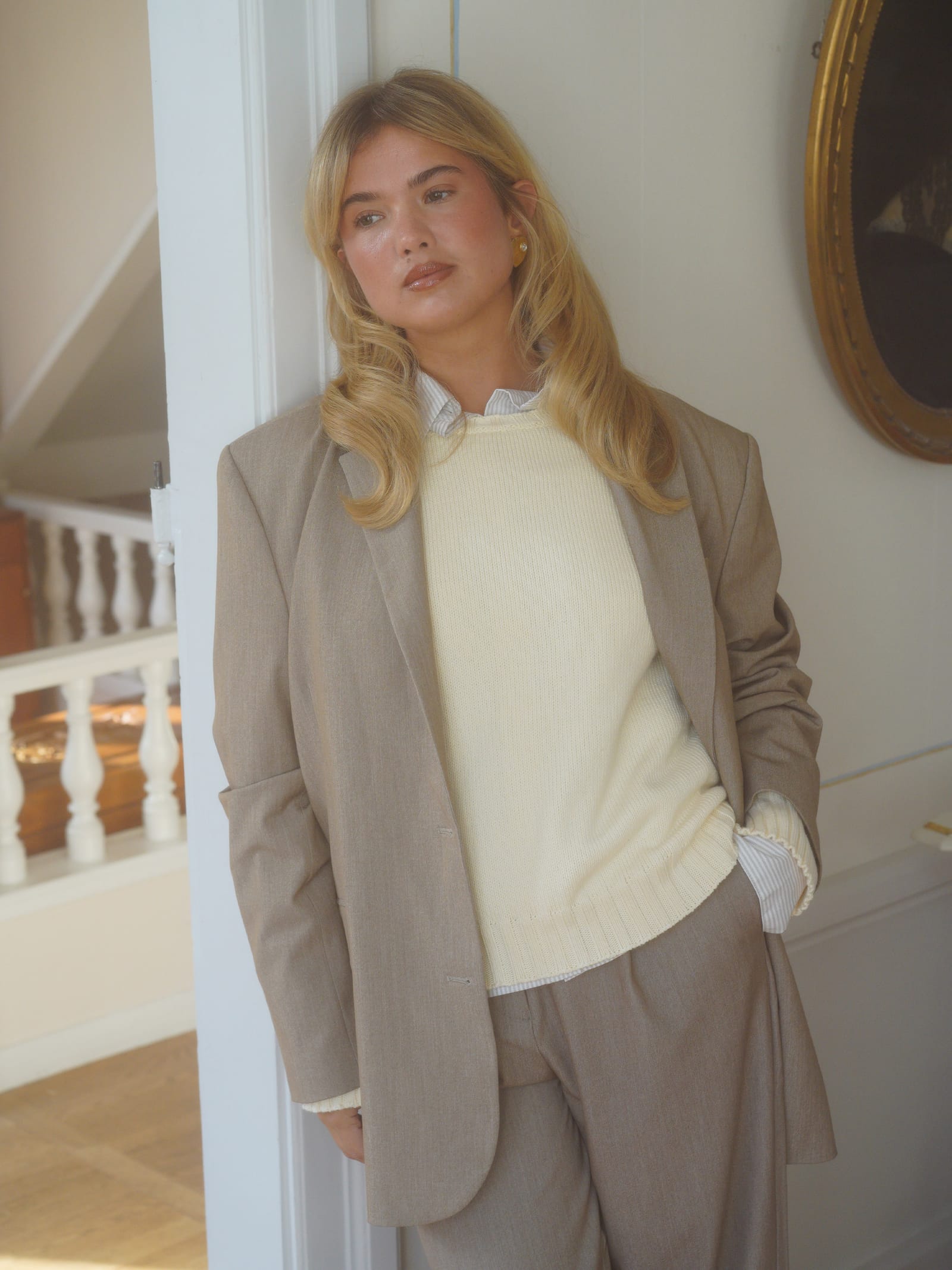 Heavy Crewneck Sweater Cream