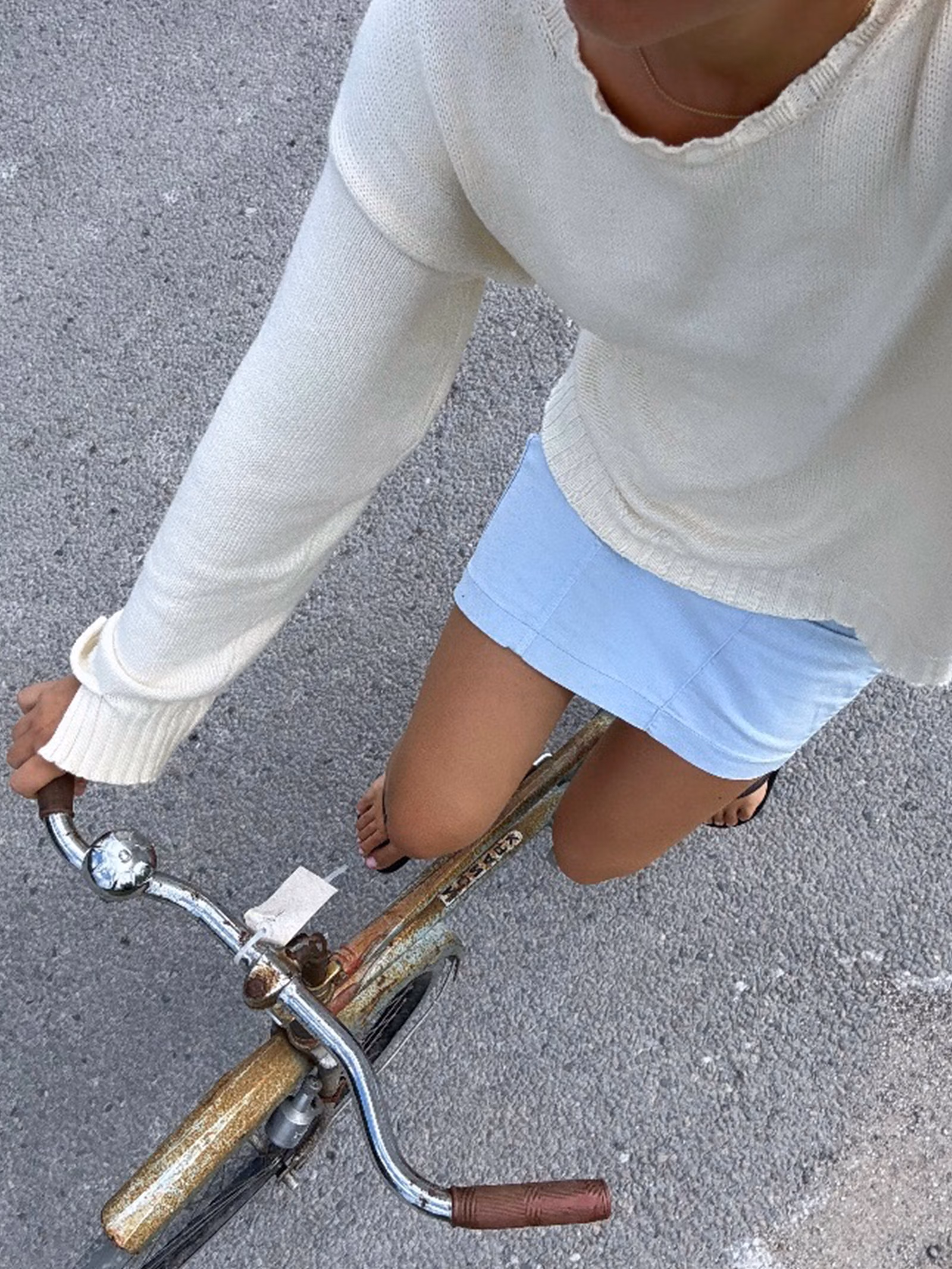 Heavy Crewneck Sweater Cream
