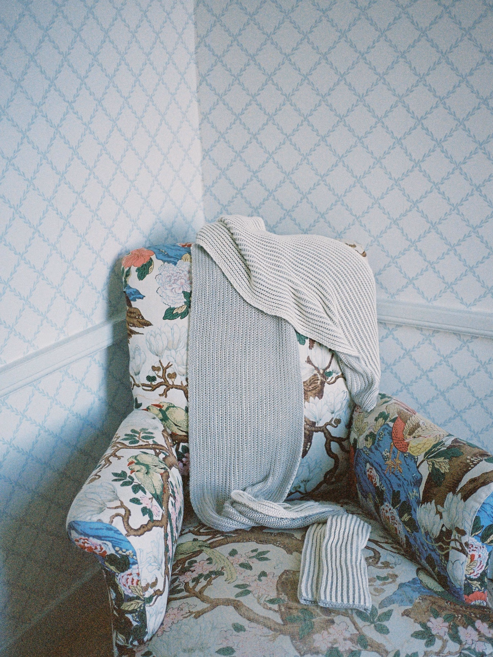 Contrast Scarf Beige