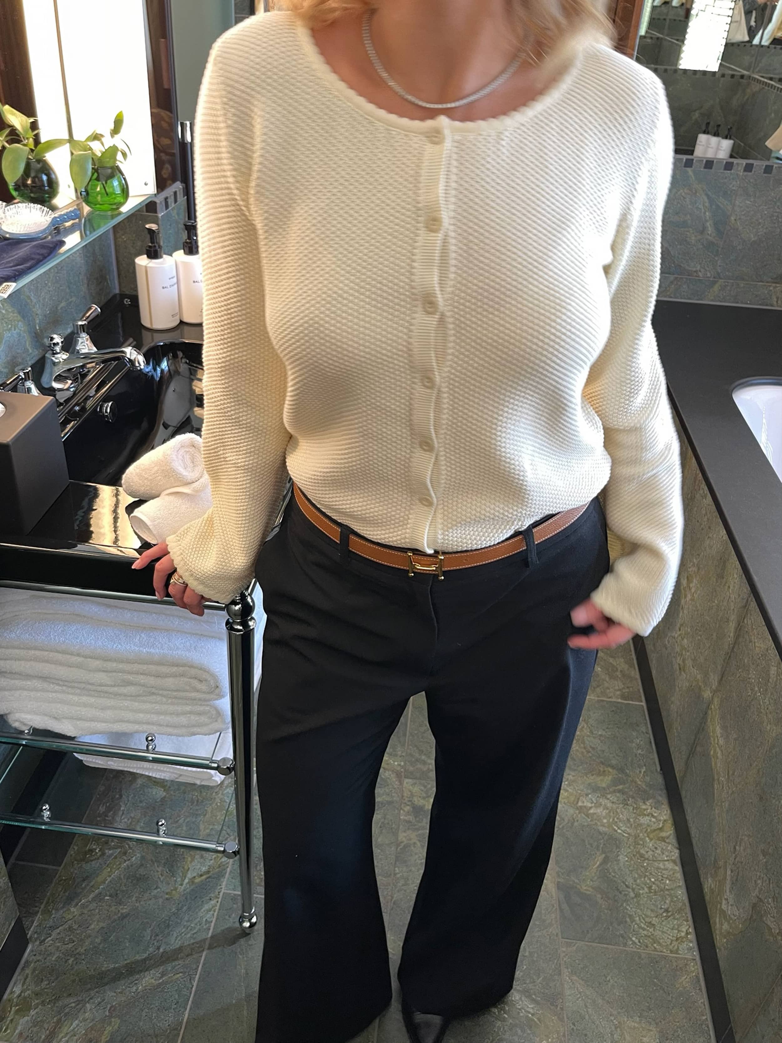 Amorini Cardigan Cream - Cream | Djerf Avenue
