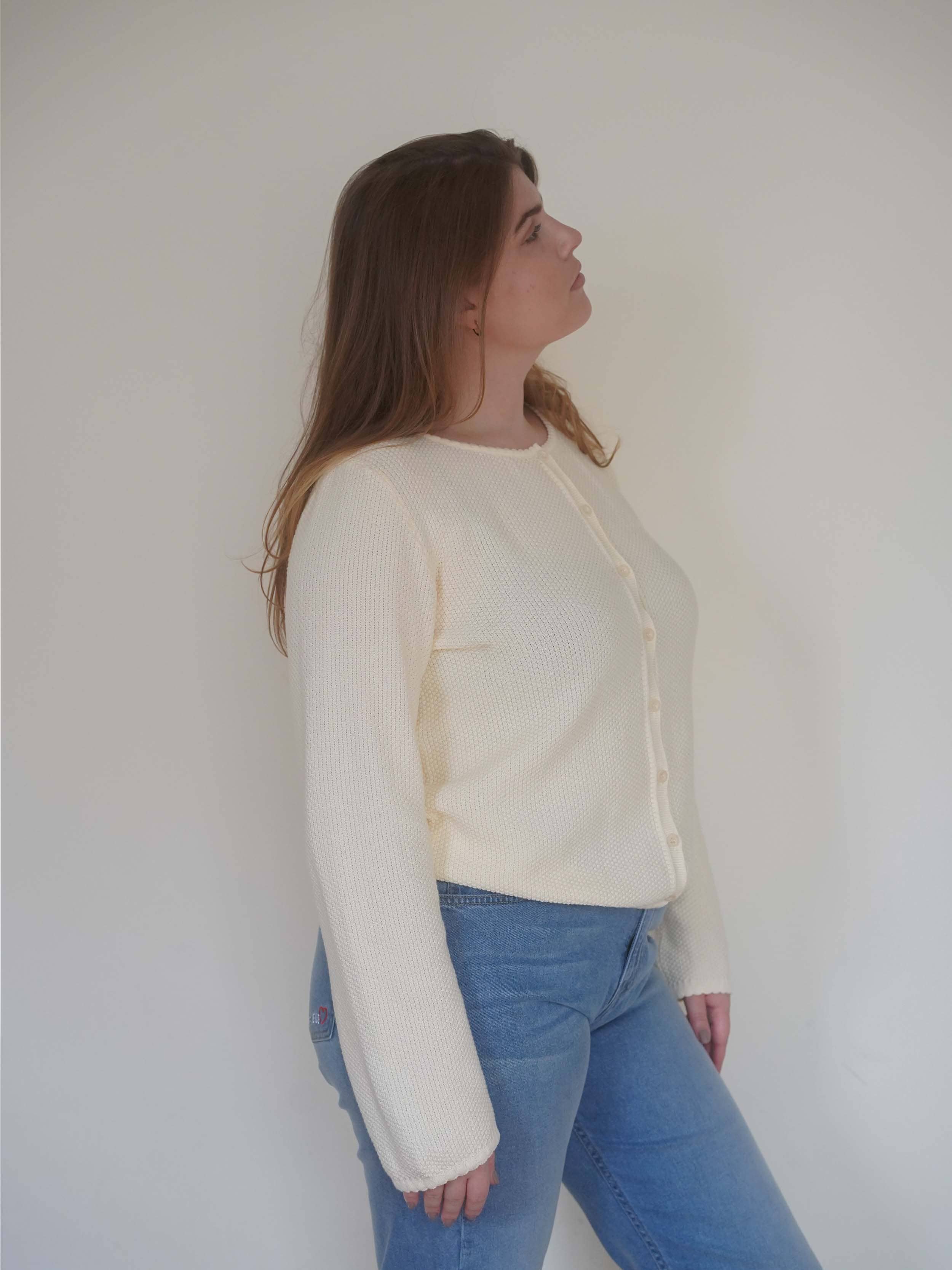 Amorini Cardigan Cream - Cream | Djerf Avenue