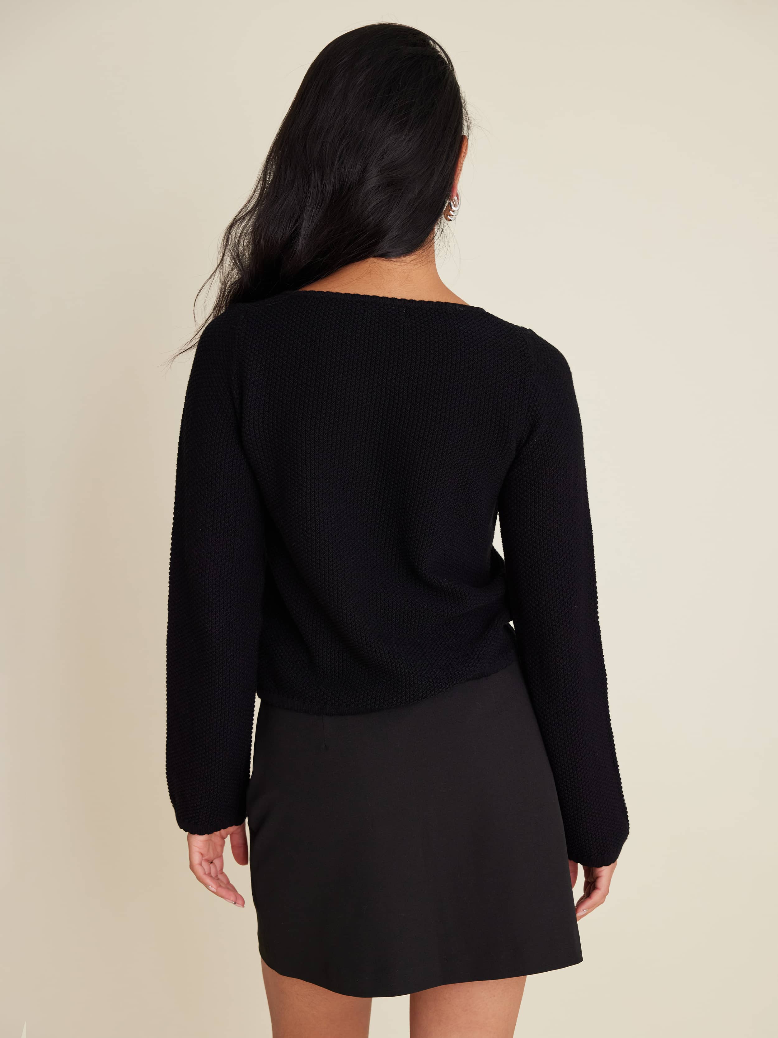 Amorini Cardigan Black - Black | Djerf Avenue