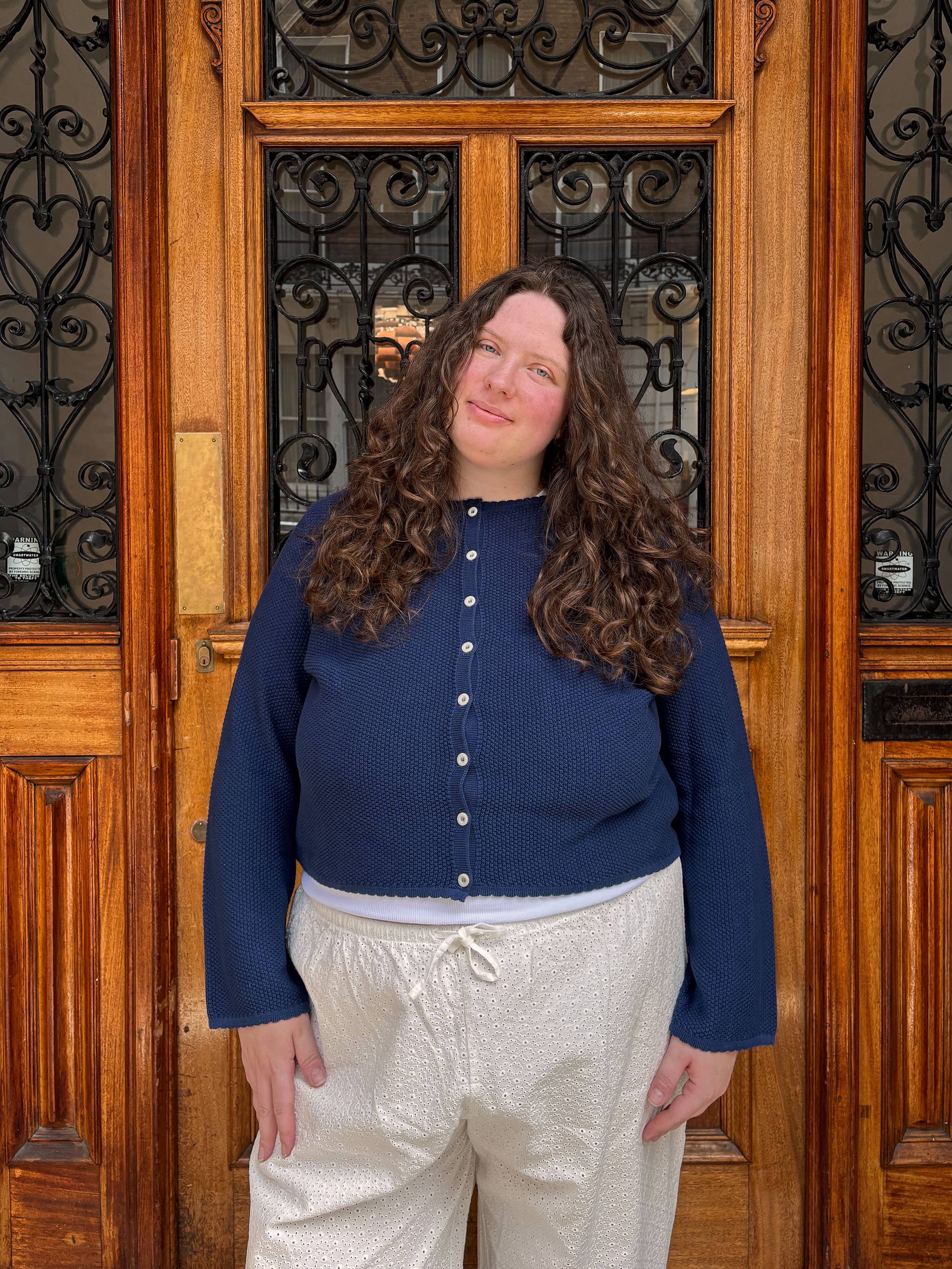 Amorini Cardigan Dark Blue - Dark blue | Djerf Avenue