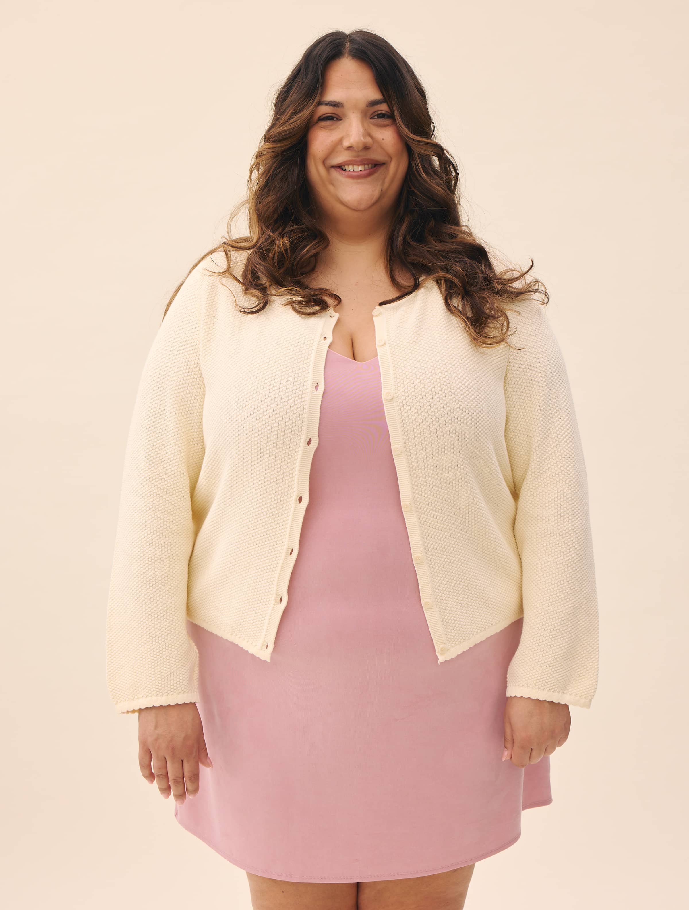 Amorini Cardigan Cream - Cream | Djerf Avenue