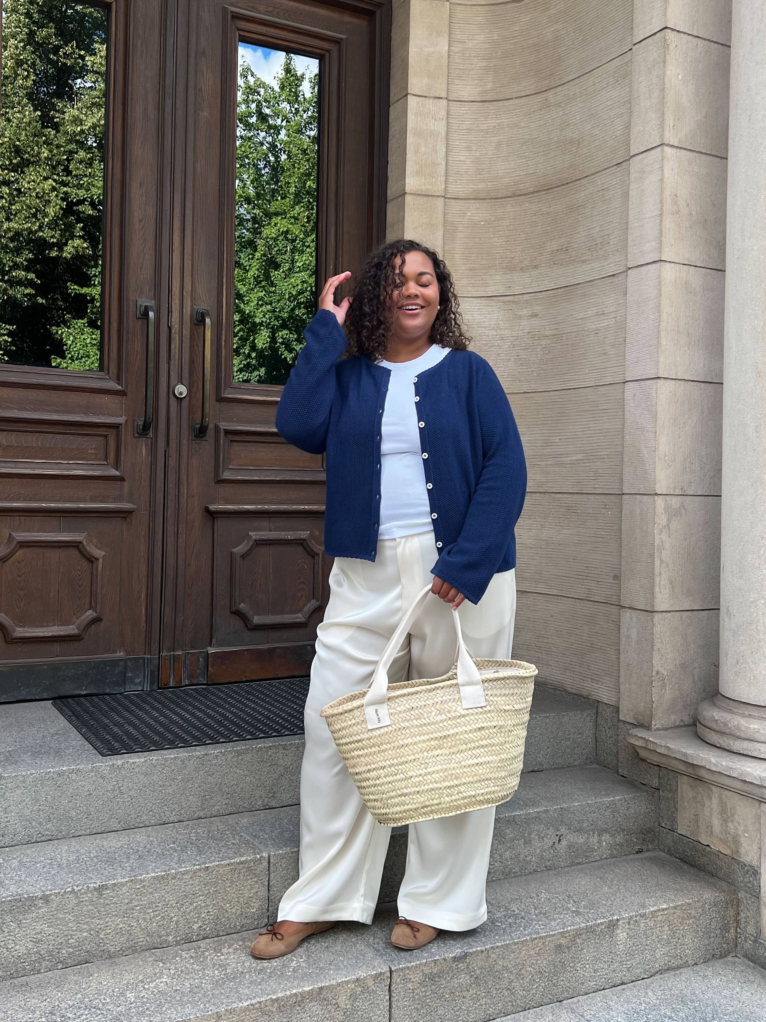 Amorini Cardigan Dark Blue - Dark blue | Djerf Avenue