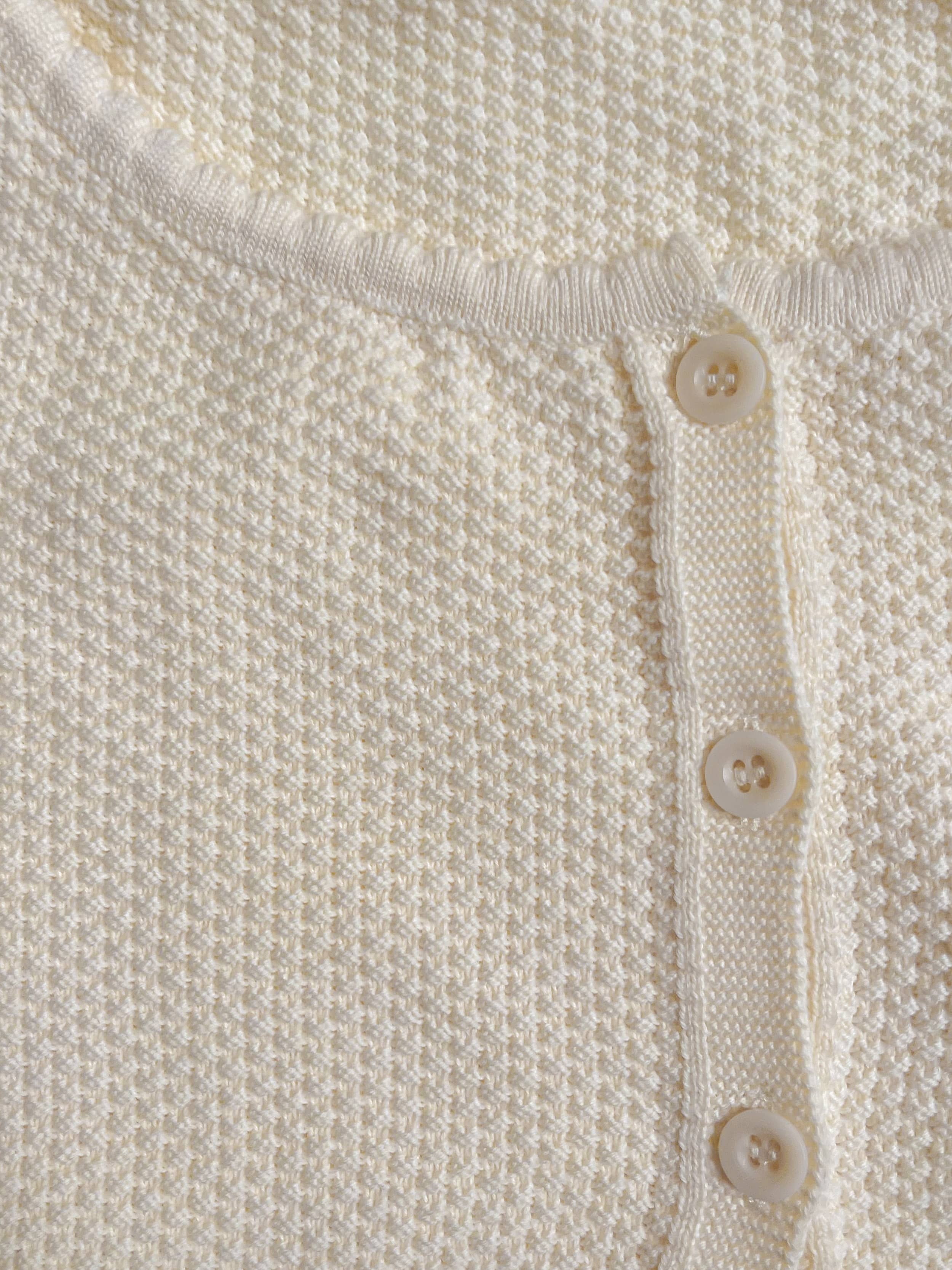 MARNO Lizzy knit cardigan cream Vintage Liz Sport Cable Knit