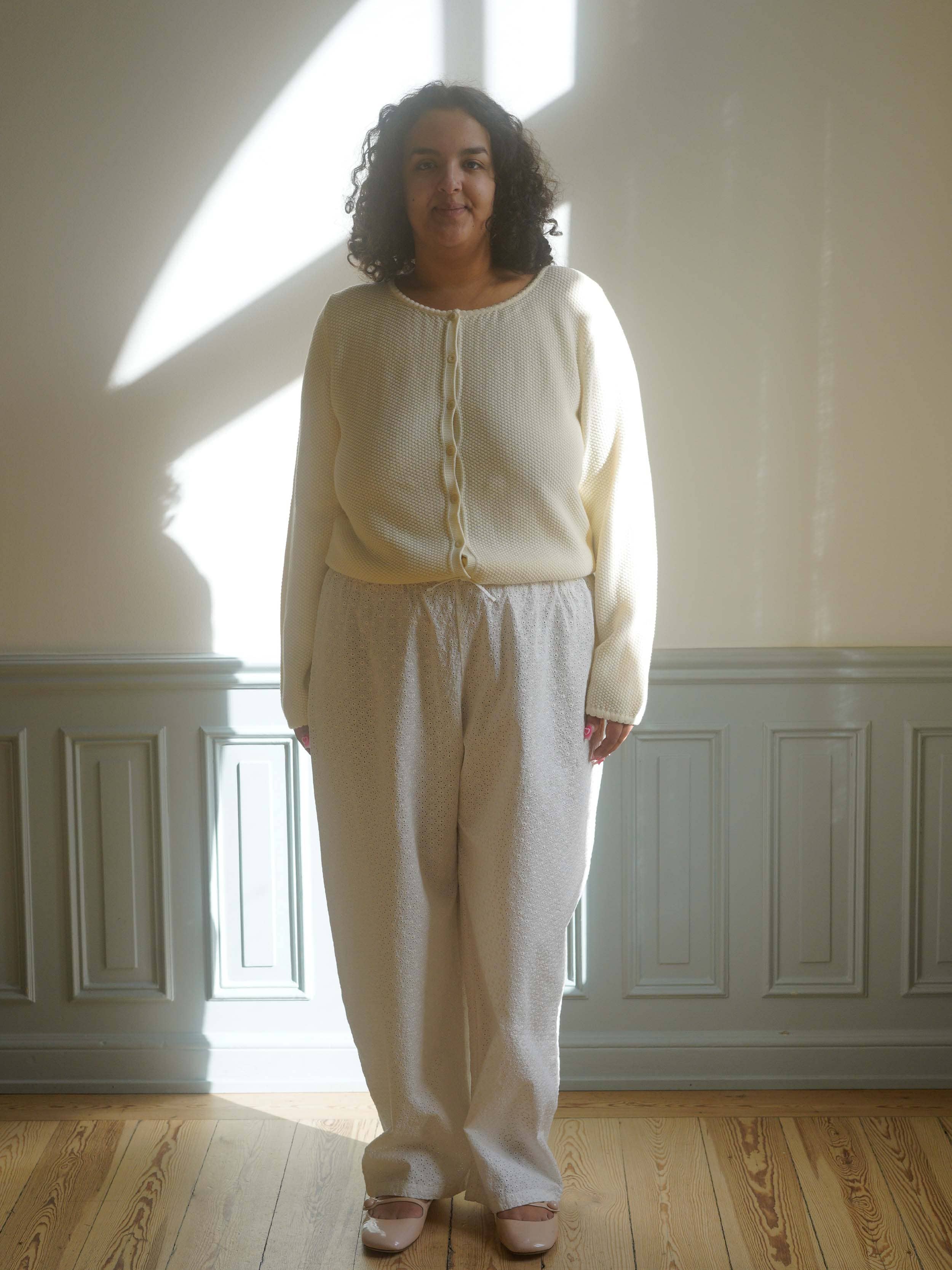 Amorini Cardigan Cream - Cream | Djerf Avenue