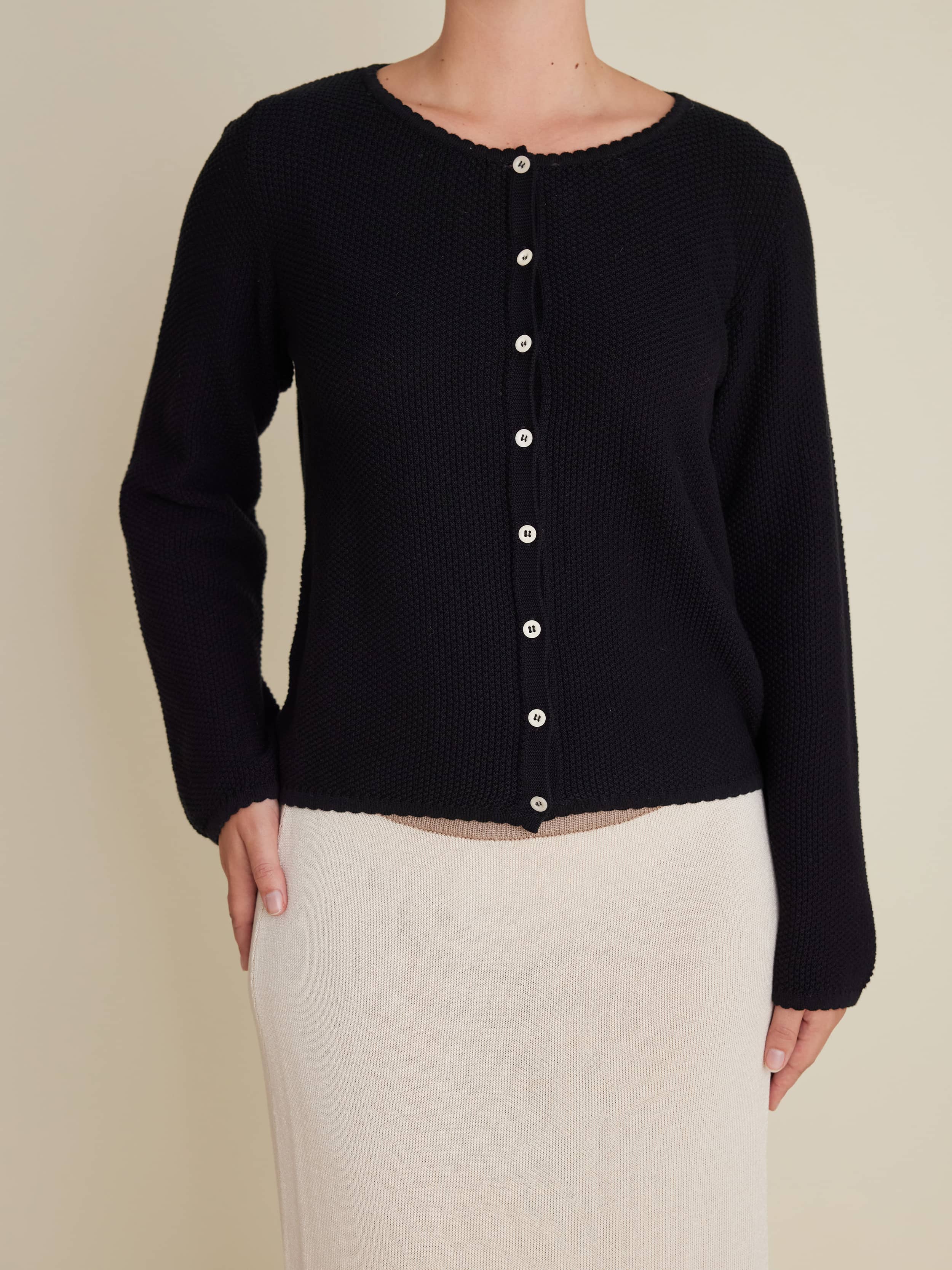 Amorini Cardigan Black - Black | Djerf Avenue