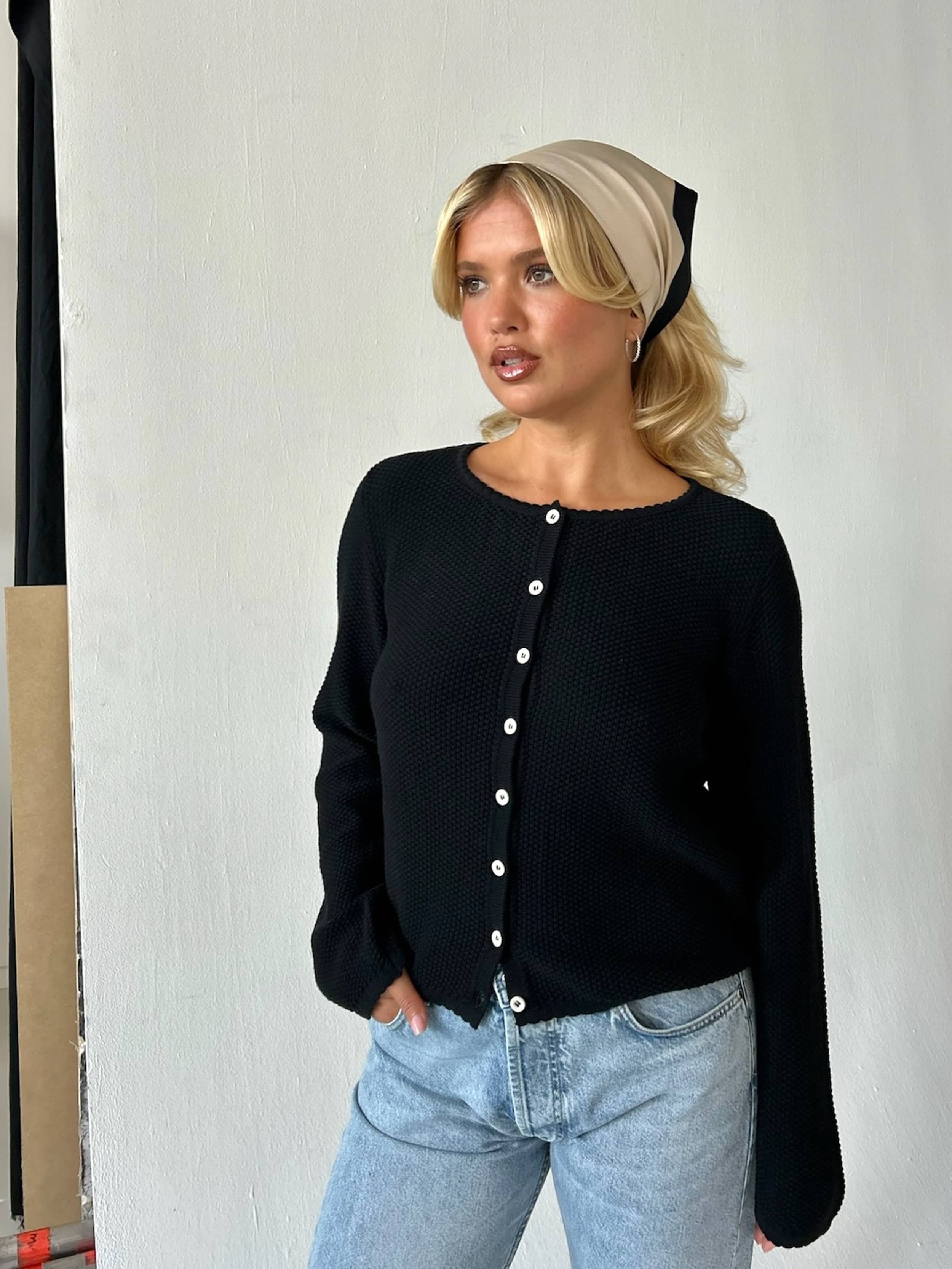 Amorini Cardigan Black - Black | Djerf Avenue