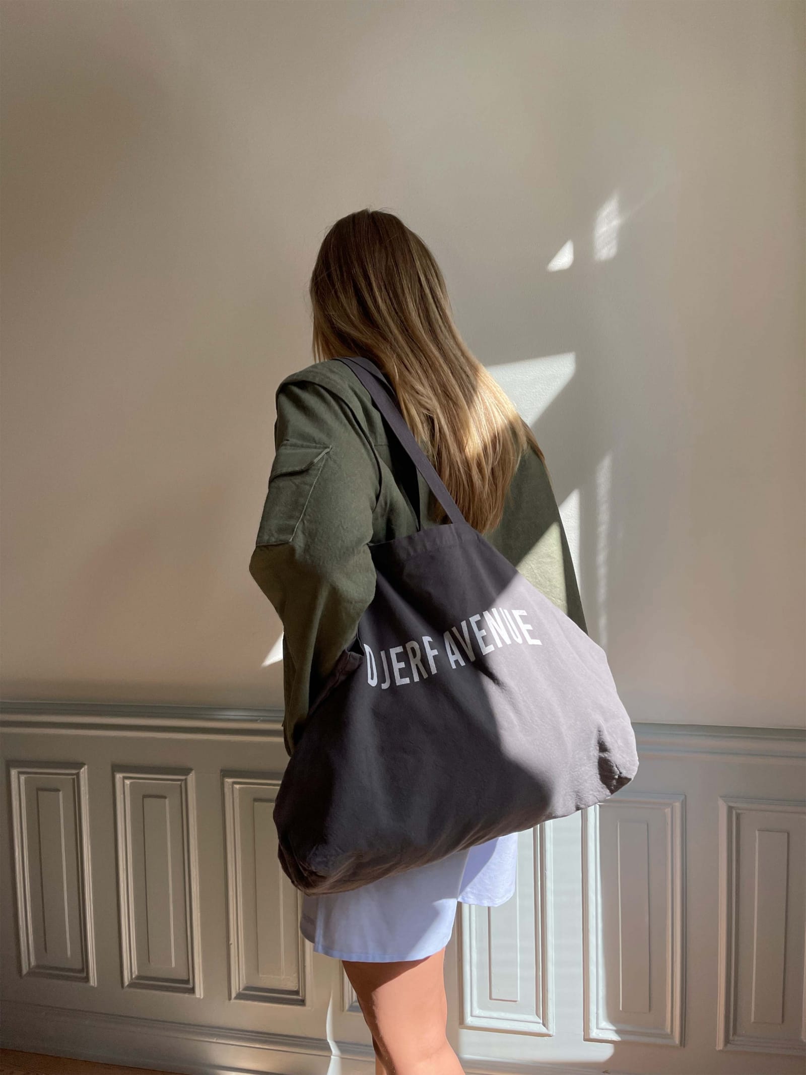 Tote Bag Washed Out Black