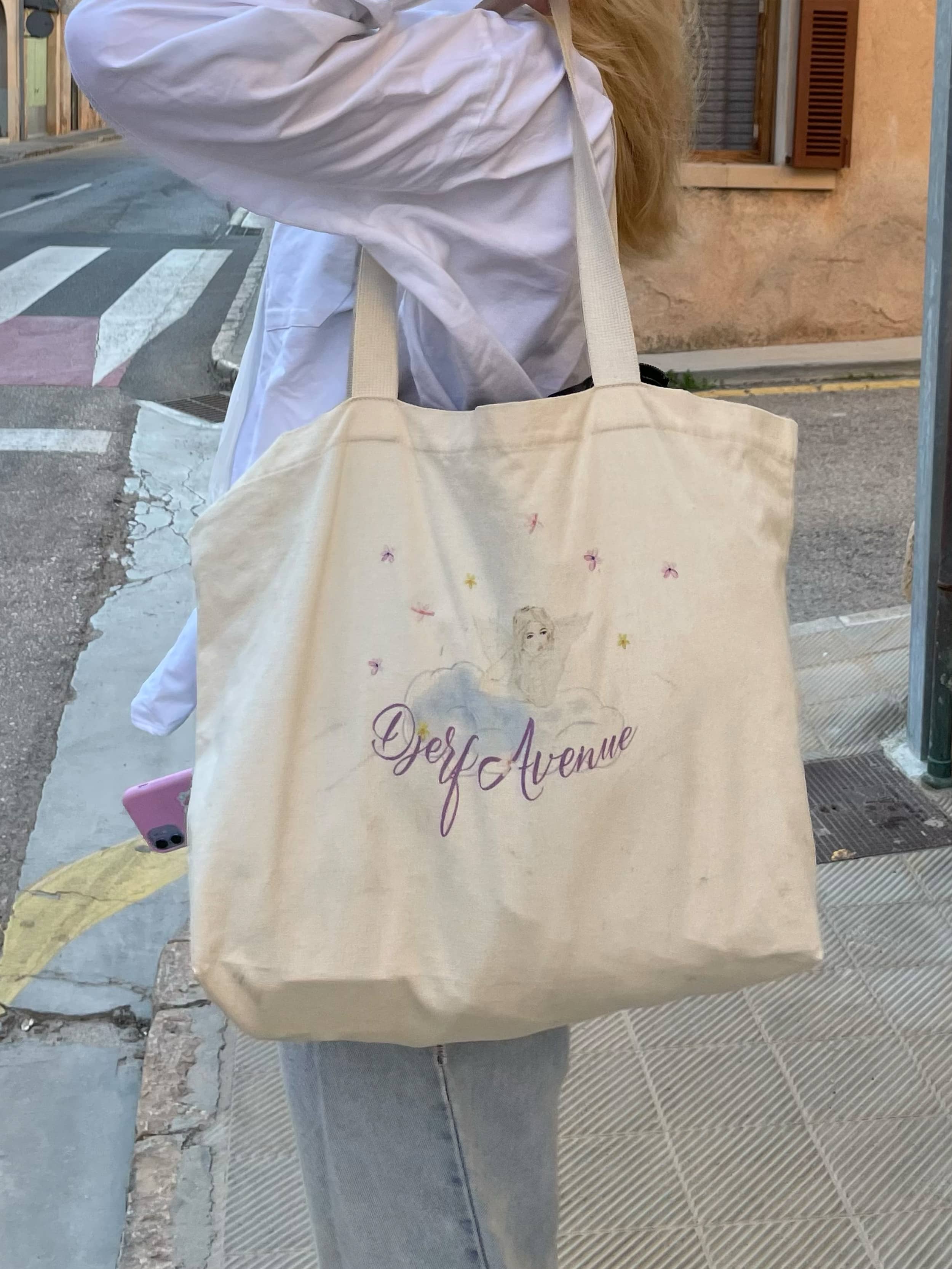 Tote Bag Angel Print - Angel print | Djerf Avenue