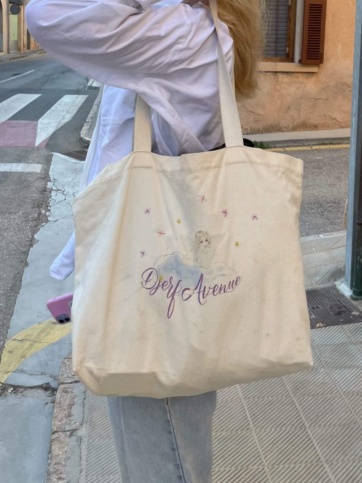 Tote Bag Angel Print