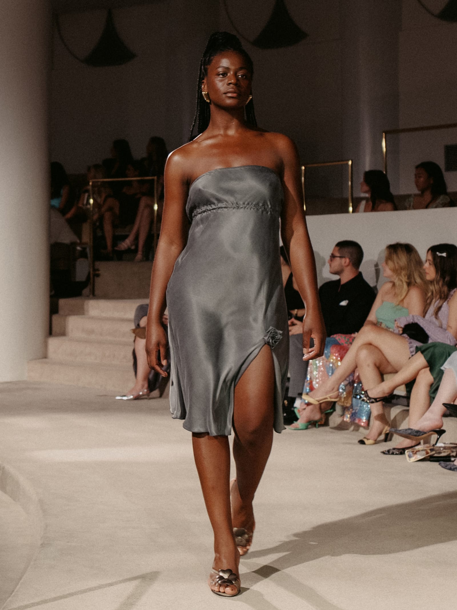 Remake Vision Tube Dress Storm