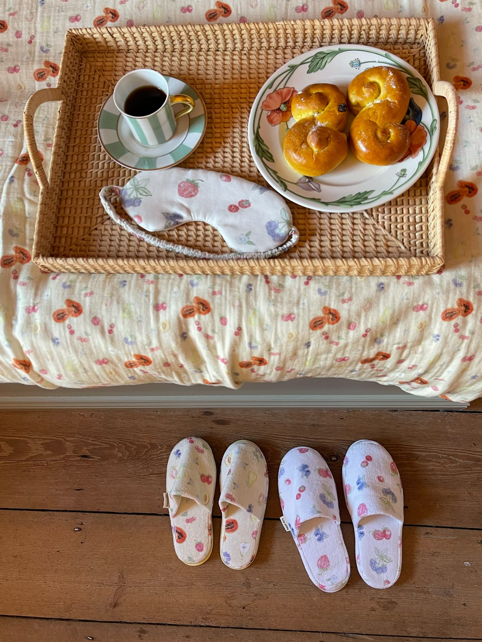 Terry Slippers Summer Berries