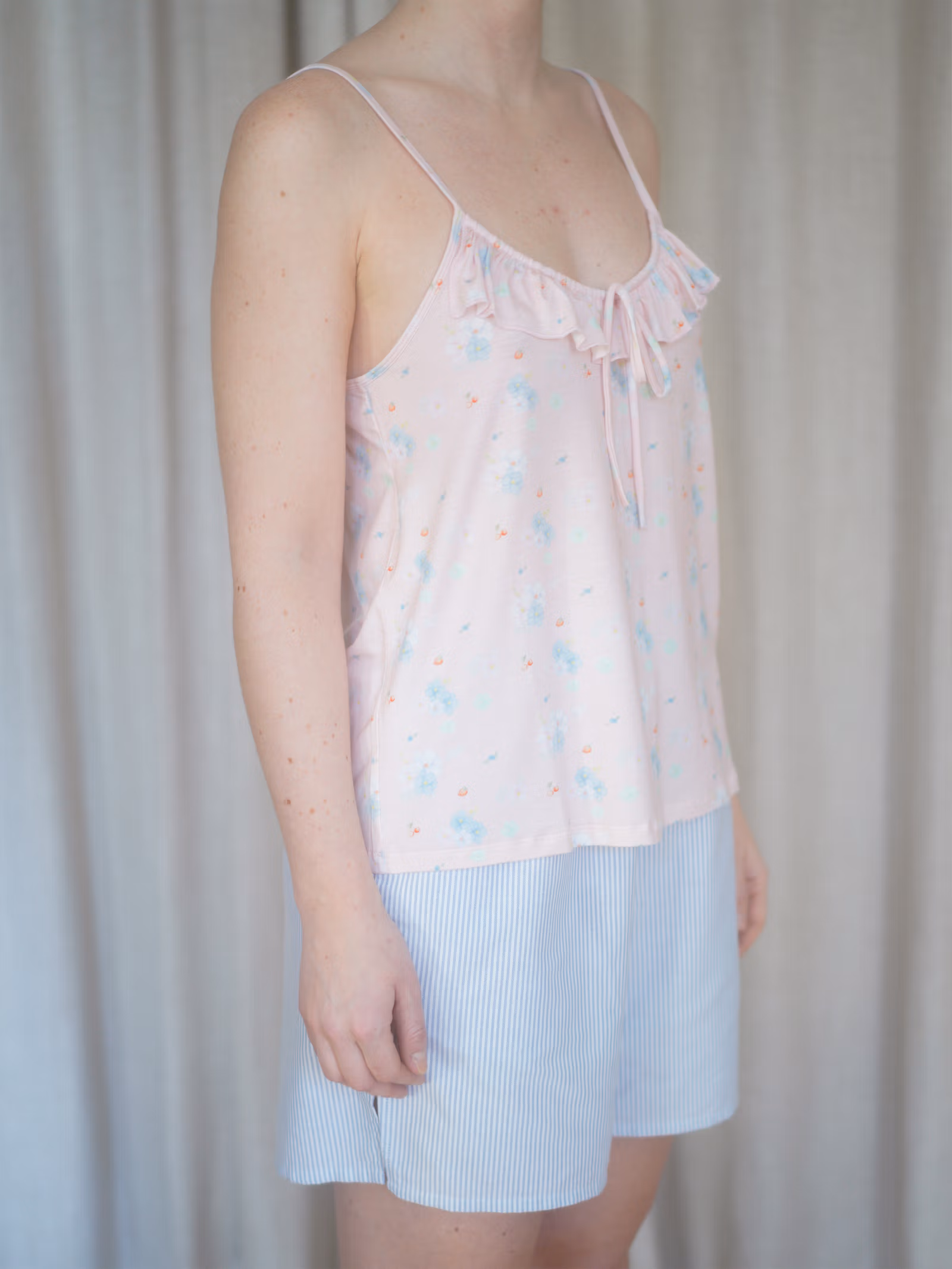 Go Slow Ruffle Strap Top Summer Island