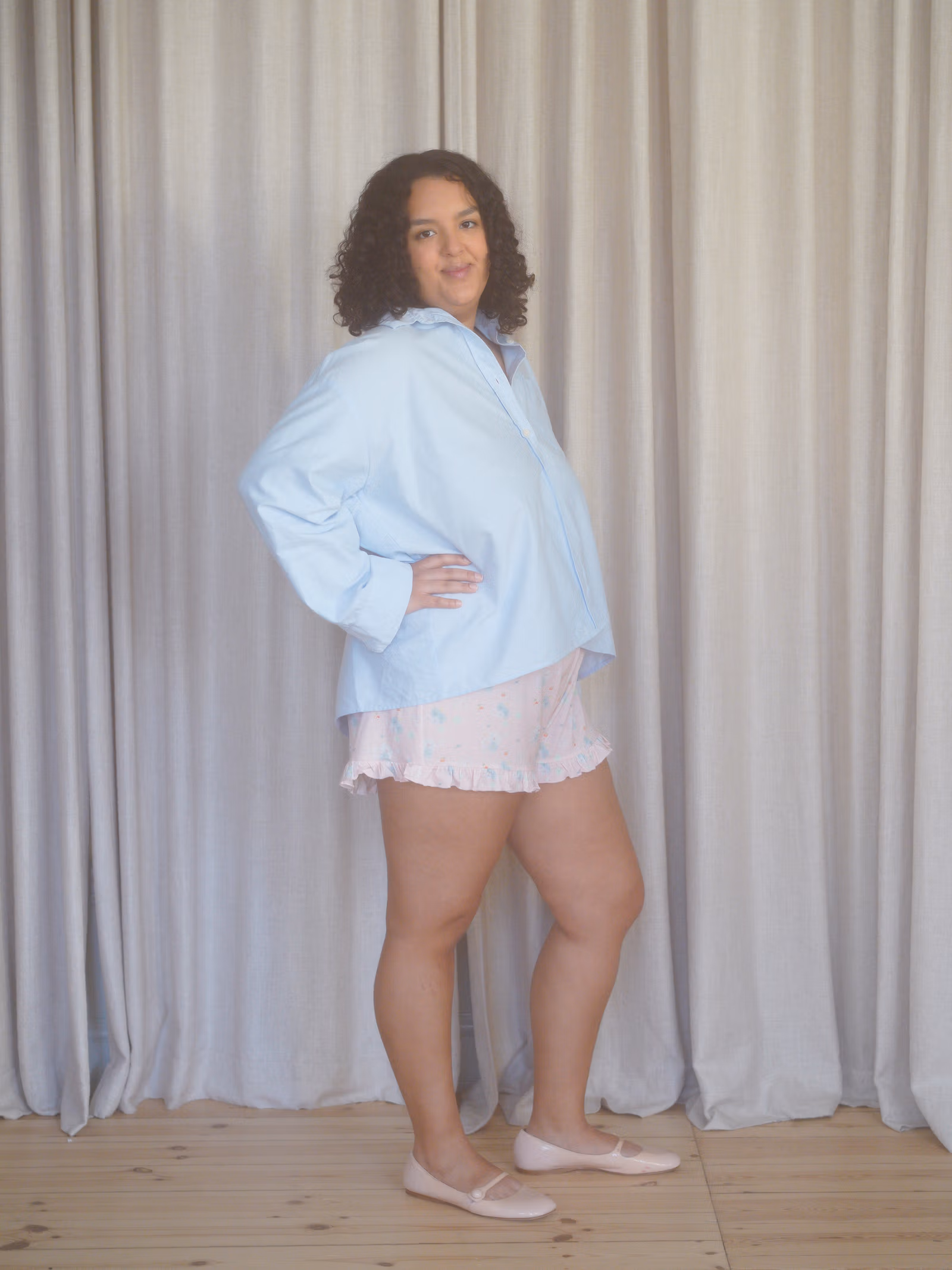 Go Slow Ruffle Shorts Summer Island