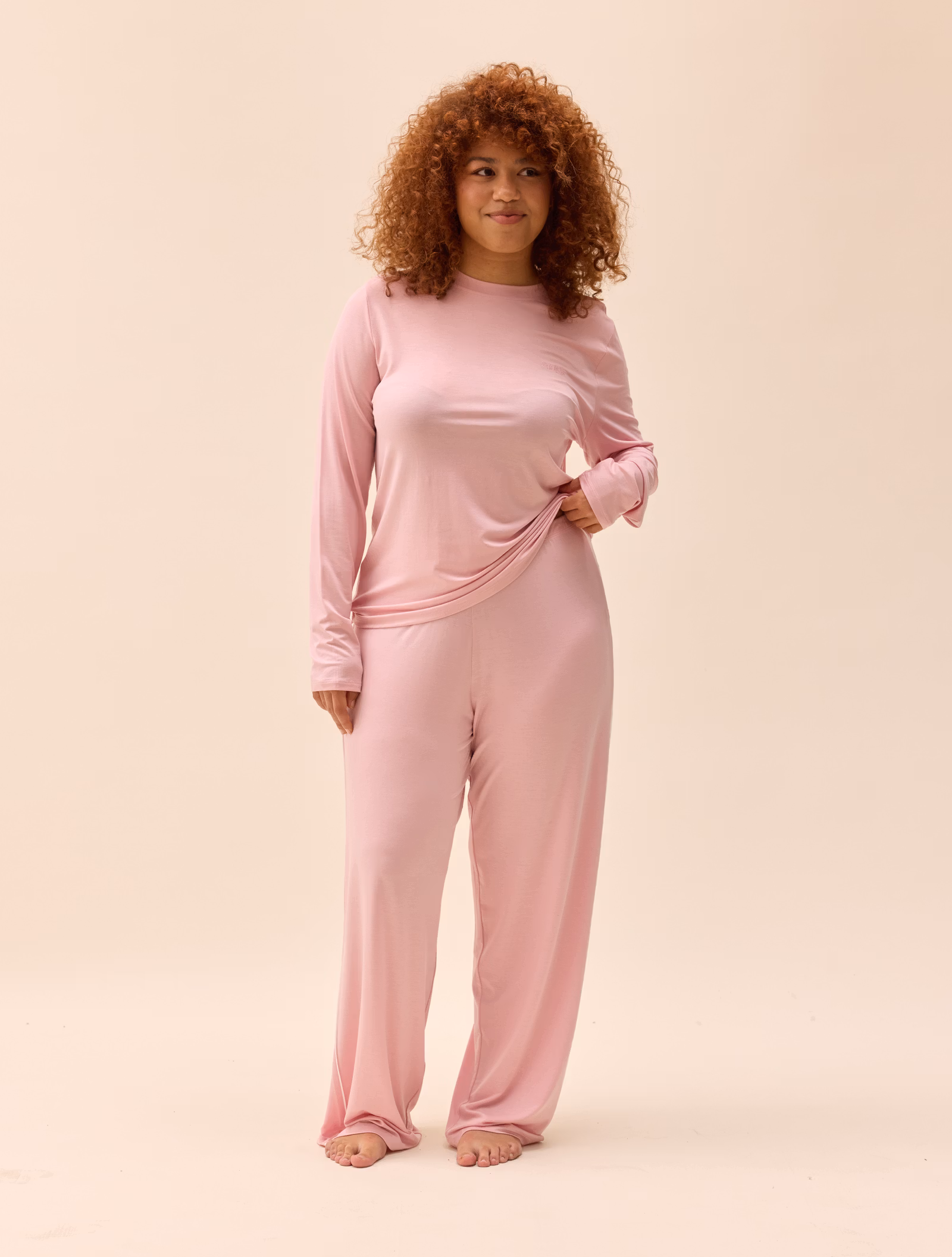 Go Slow Long Sleeve Top Pink