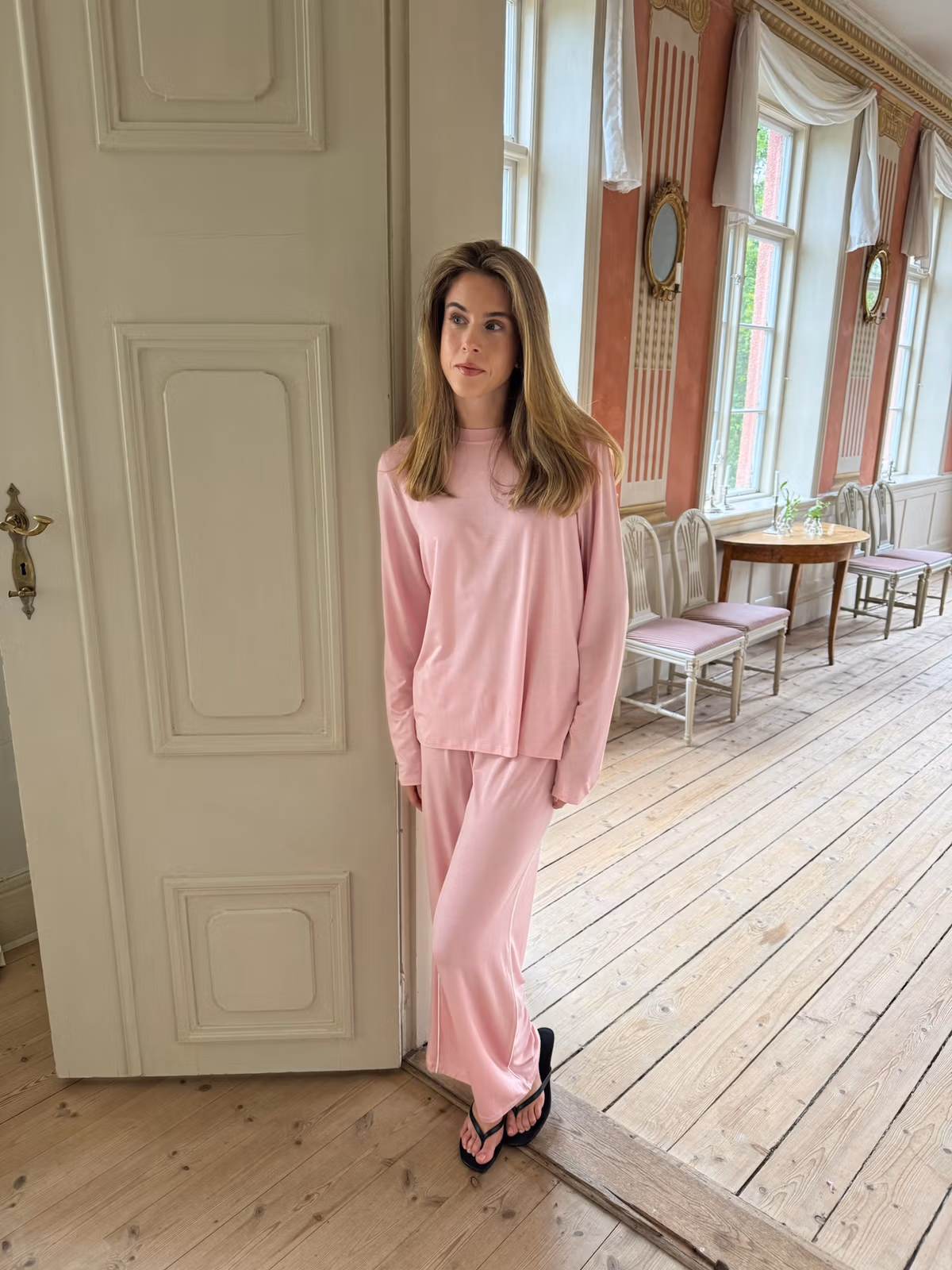 Go Slow Long Sleeve Top Pink