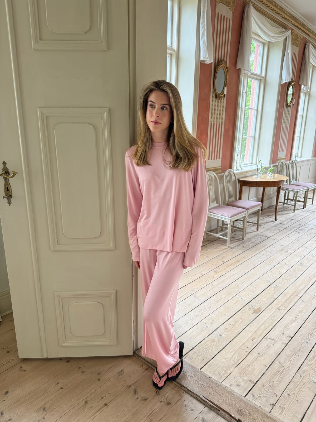 Go Slow Long Sleeve Top Pink