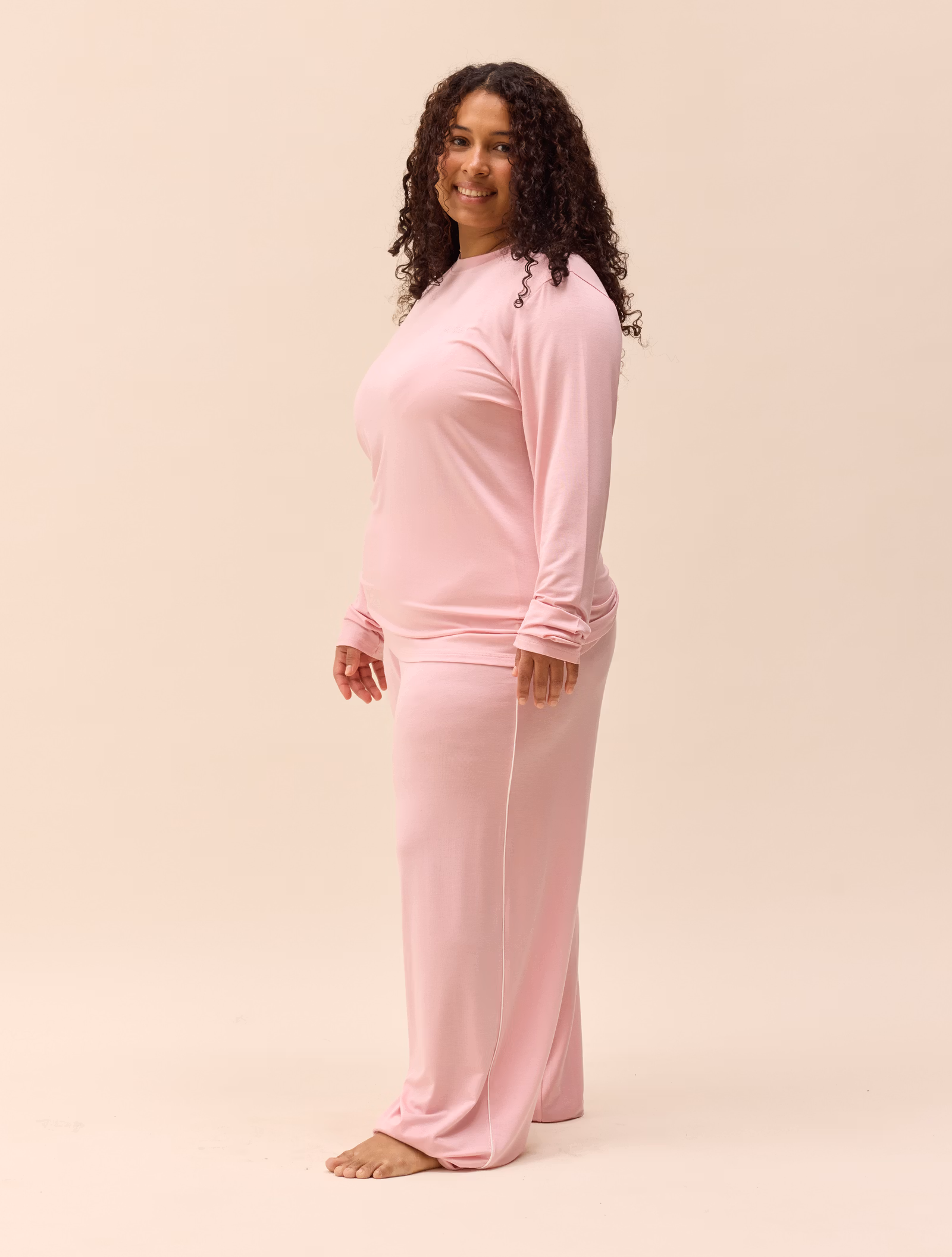 Go Slow Long Sleeve Top Pink