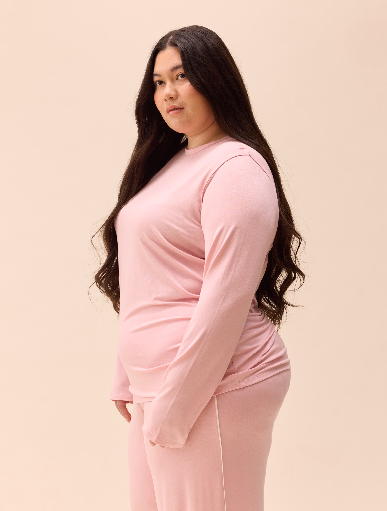 Go Slow Long Sleeve Top Pink