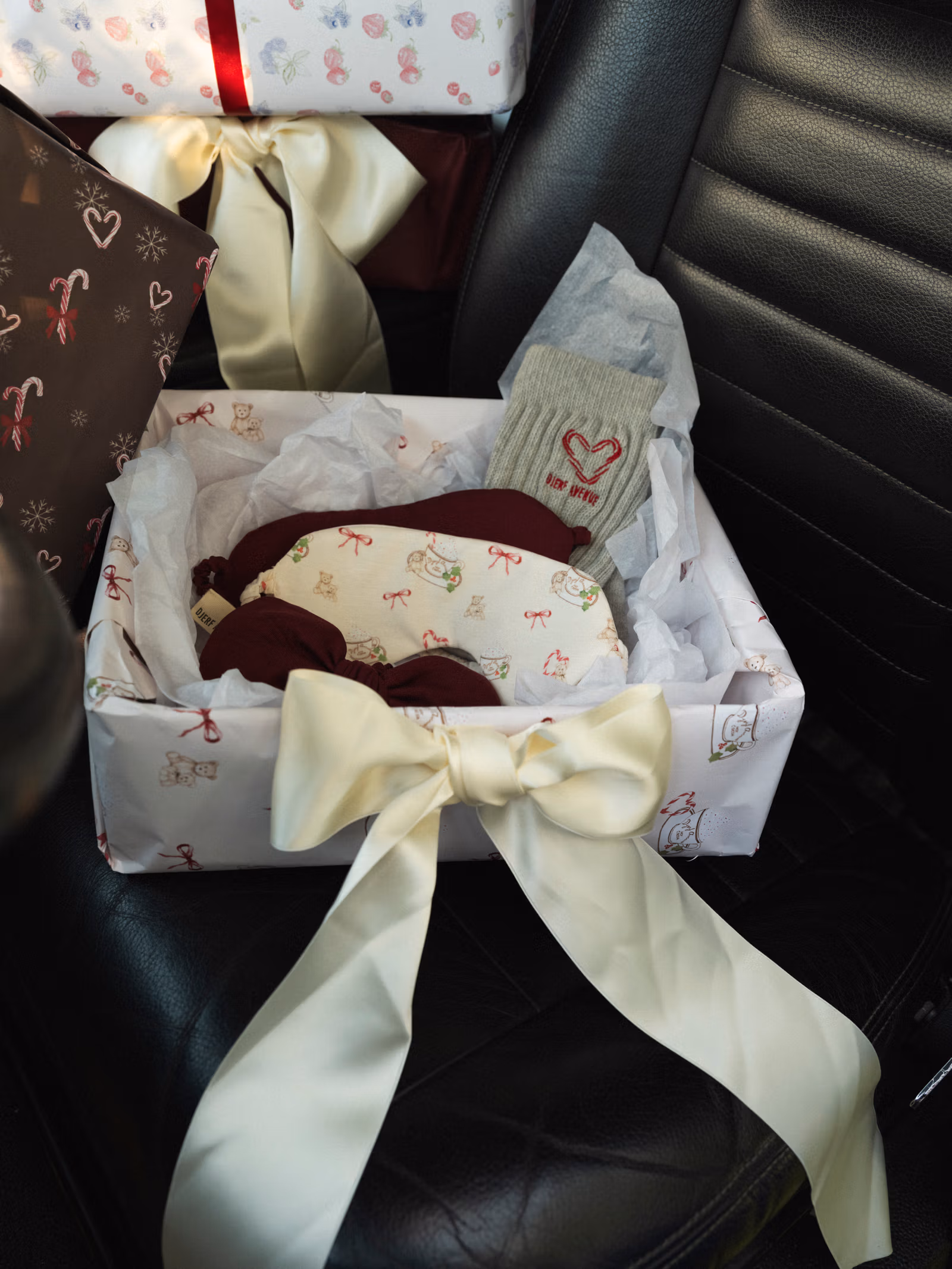 Go Slow Sleeping Mask Holiday Bears