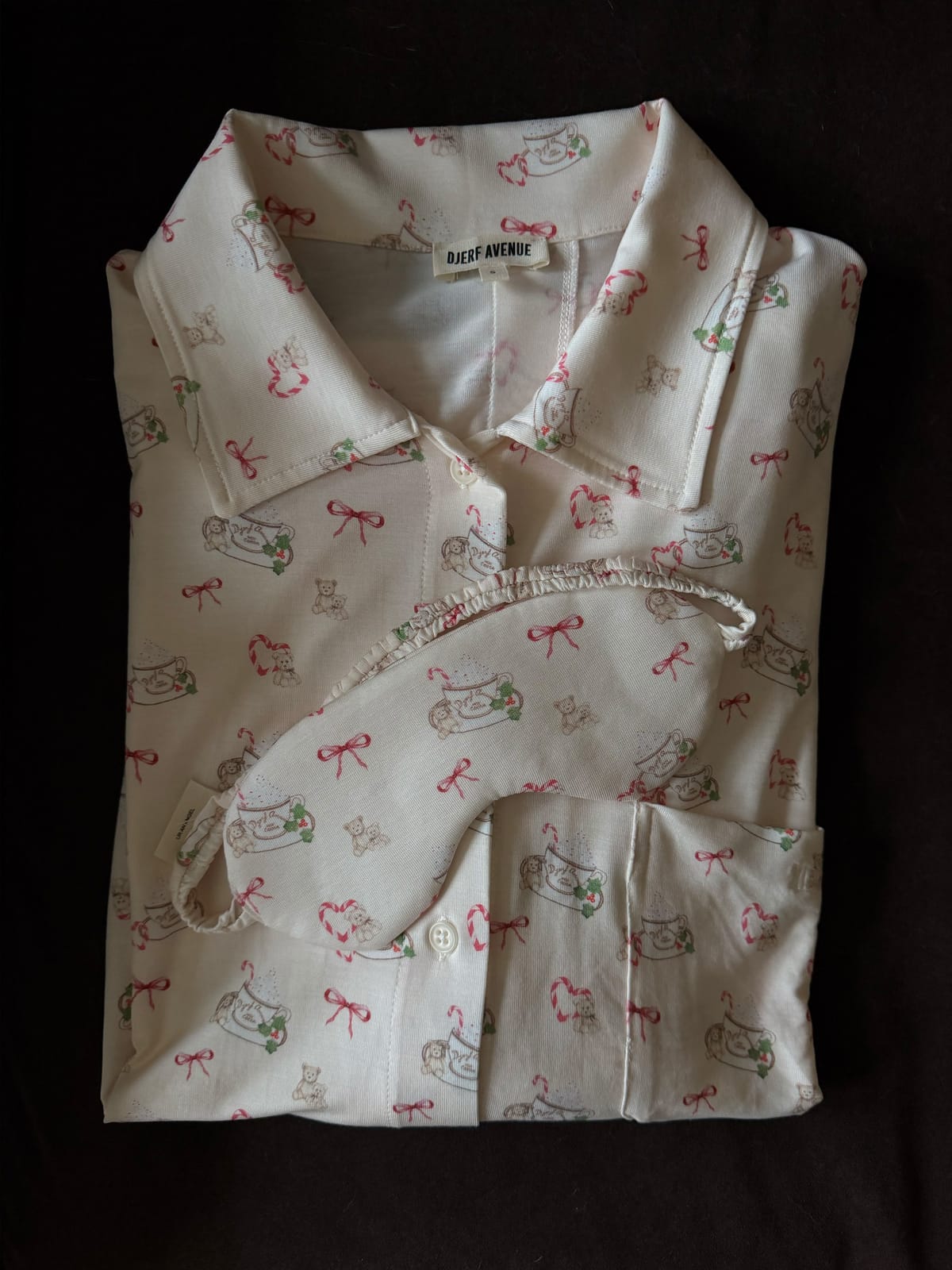 Go Slow Sleeping Mask Holiday Bears