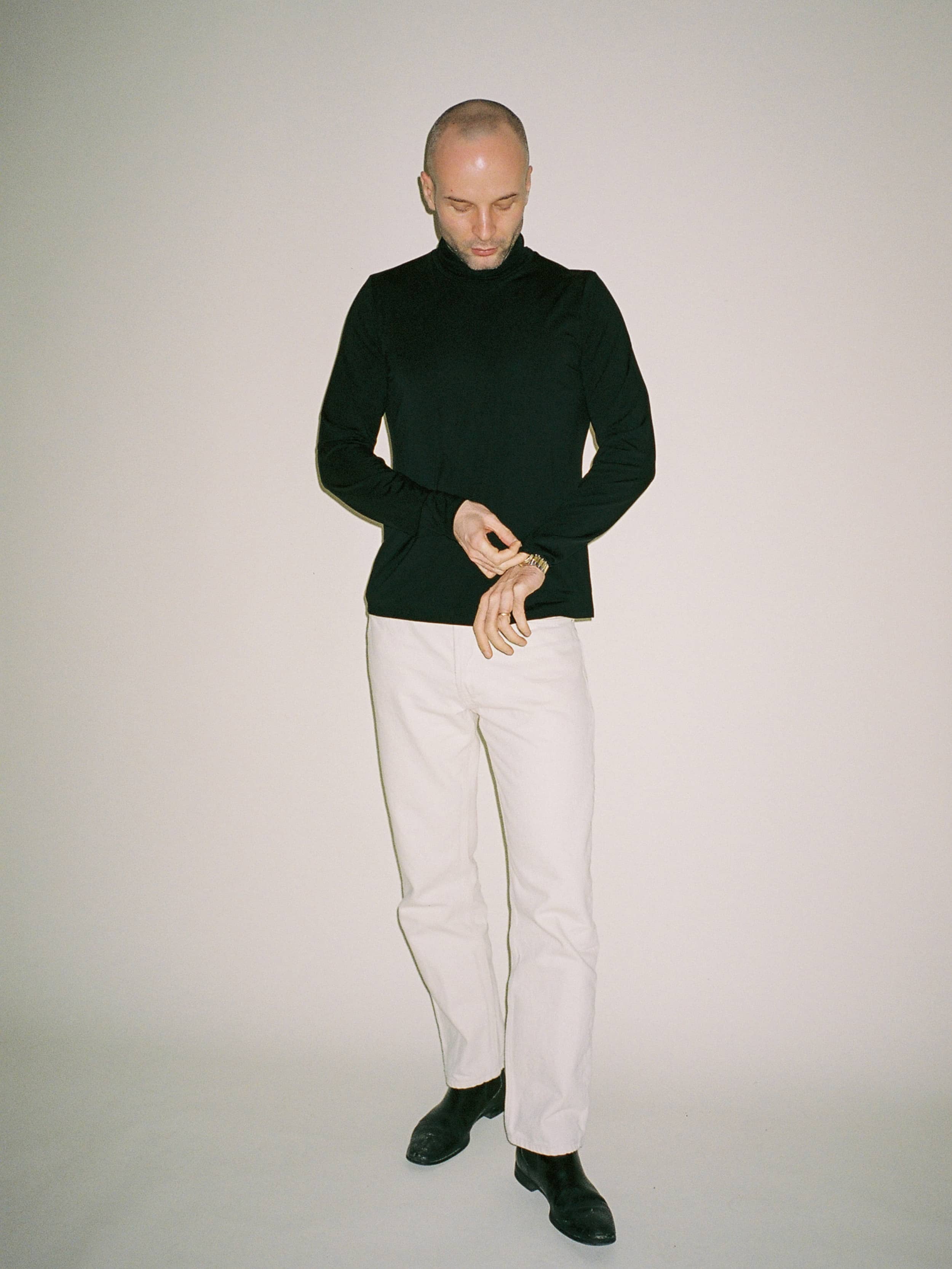 Daily Turtleneck Top Black - Black | Djerf Avenue