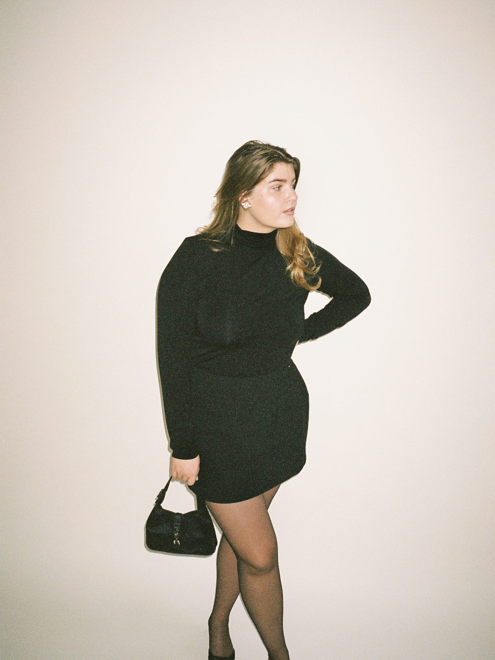 Daily Turtleneck Top Black
