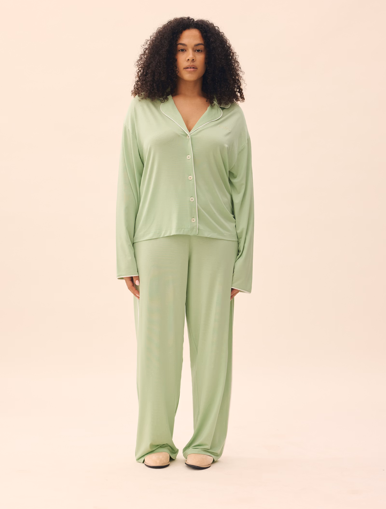Go Slow PJ Shirt Pistachio