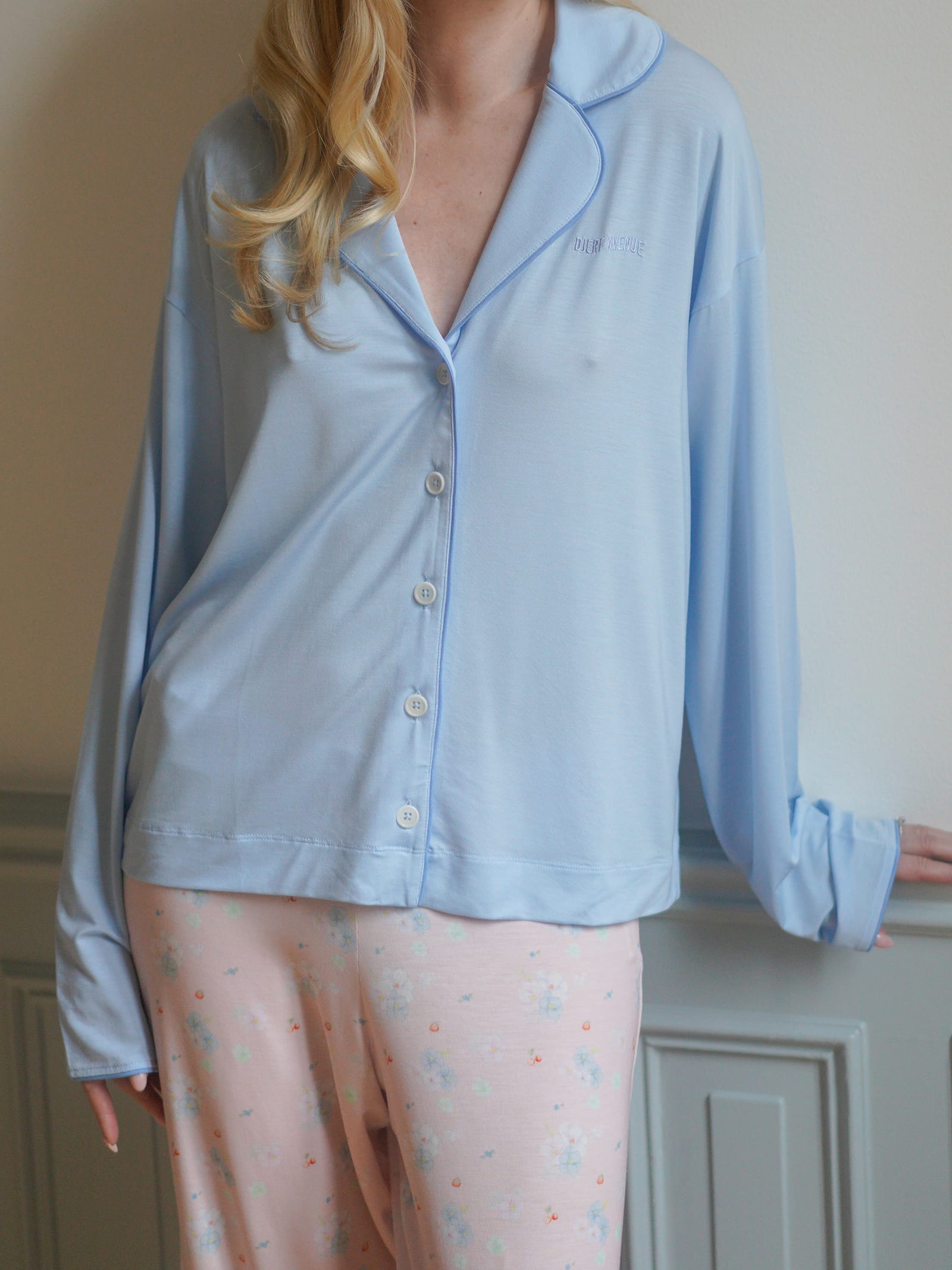 Go Slow PJ Shirt Blue