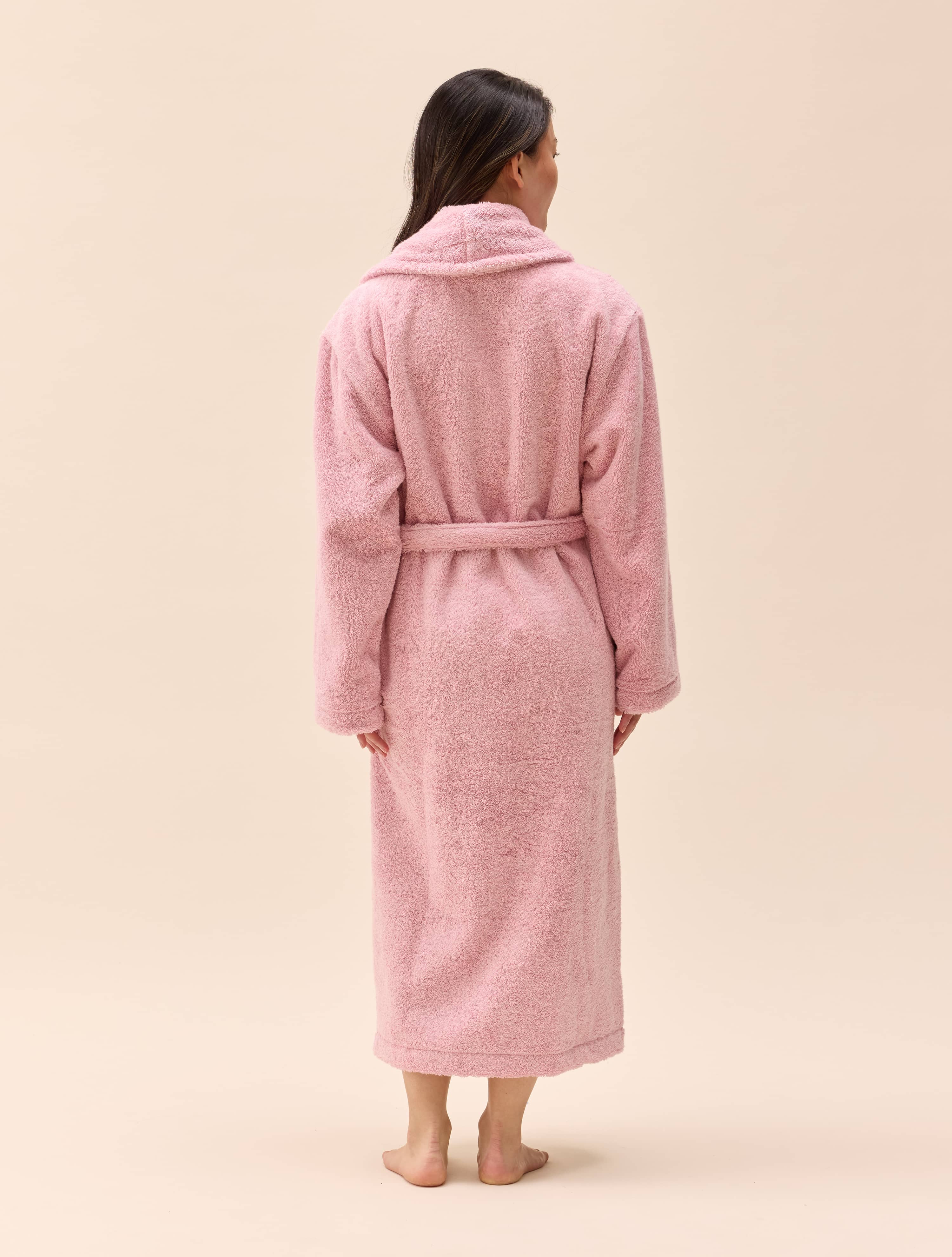 Bath Robe Pink Flower - Pink | Djerf Avenue