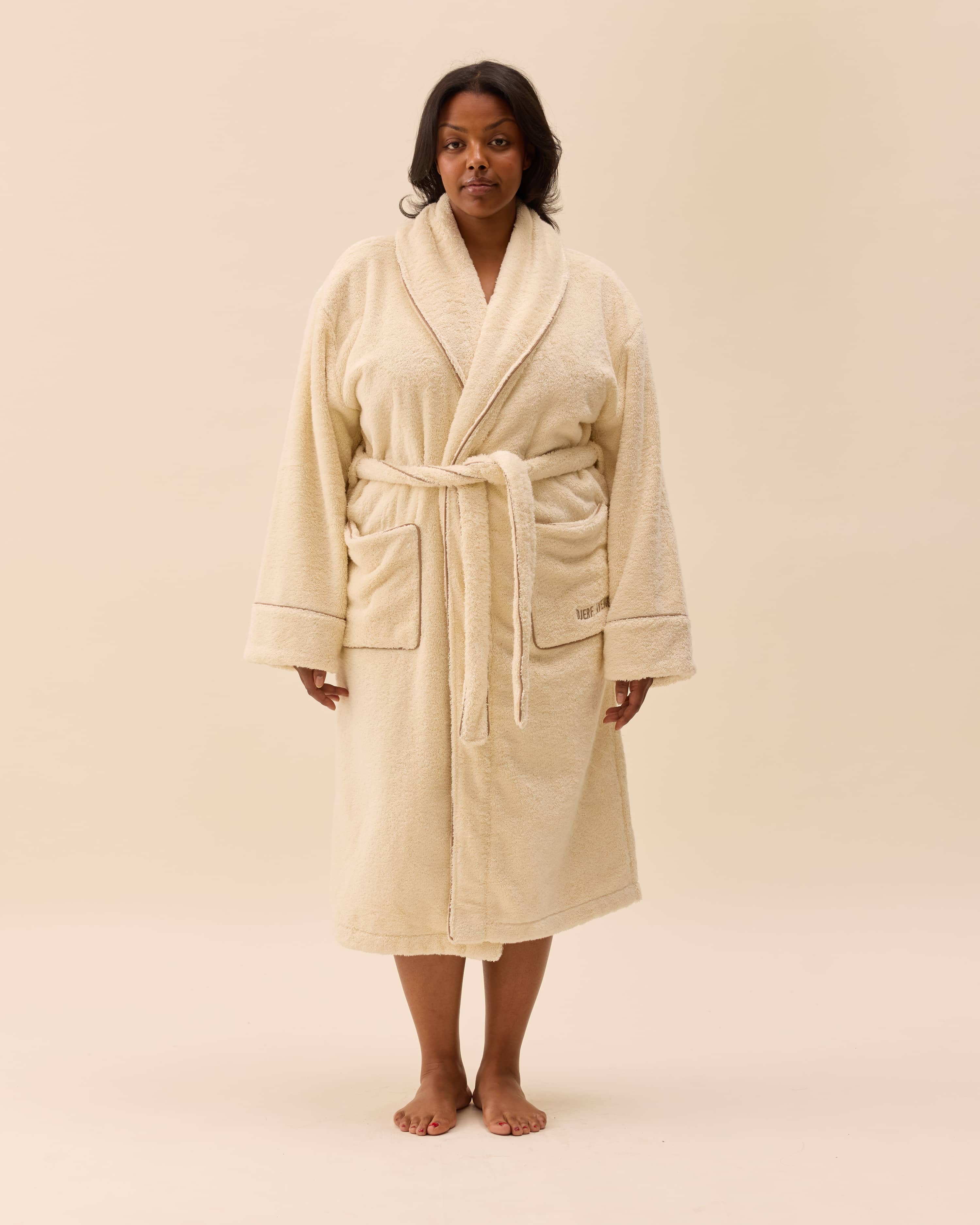 R*)様 DEA.by ROBE de FLEURS Bath Robe Creamy Oat - Creamy oat | Djerf Avenue