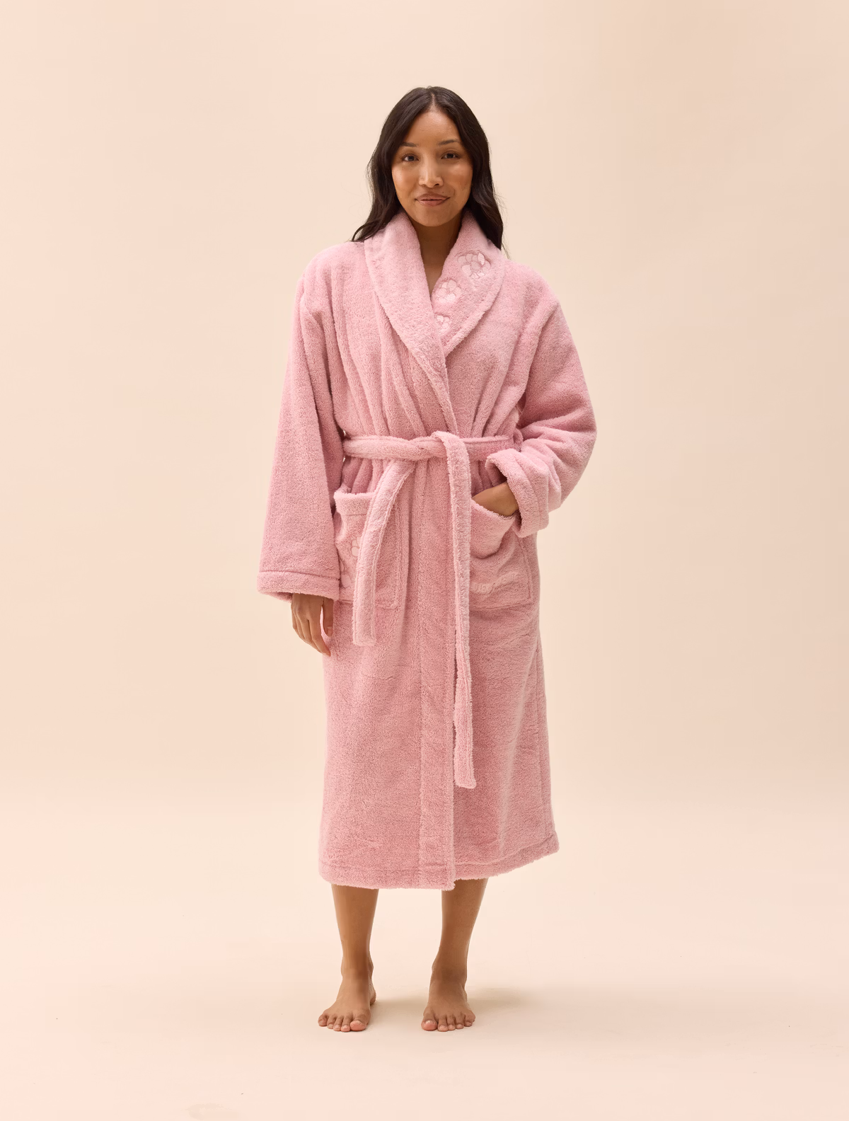 Bath Robe Pink Flower