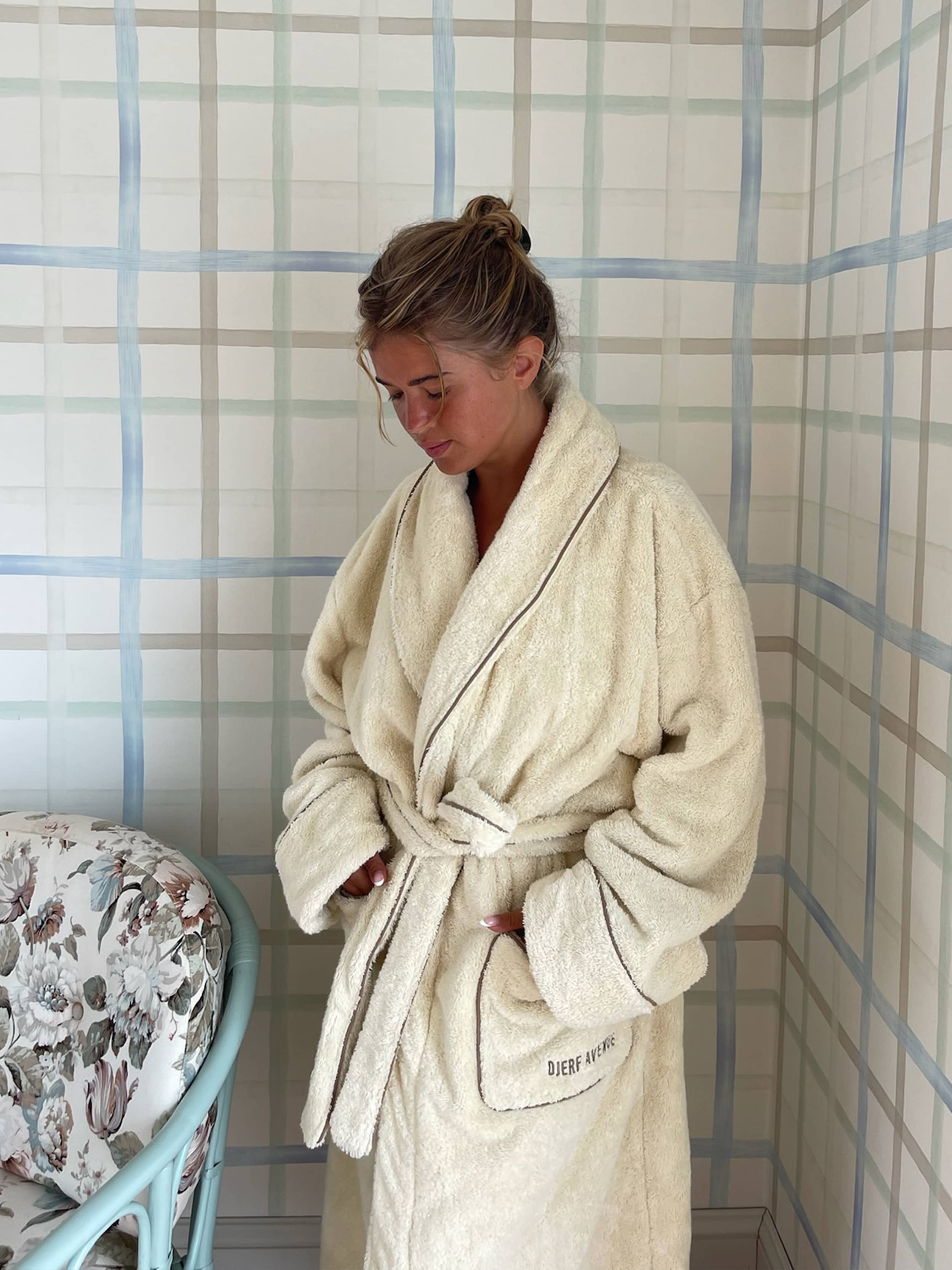 Bath Robe Creamy Oat Creamy oat Djerf Avenue