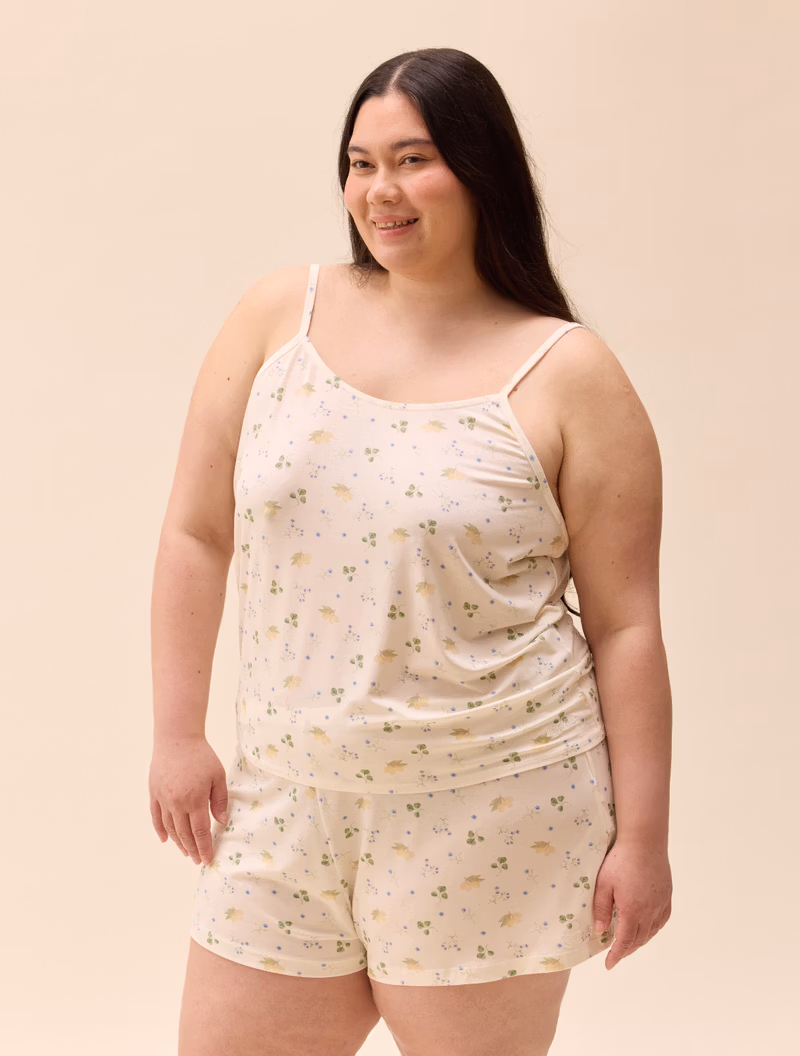 Go Slow Strap Top Marula Bloom